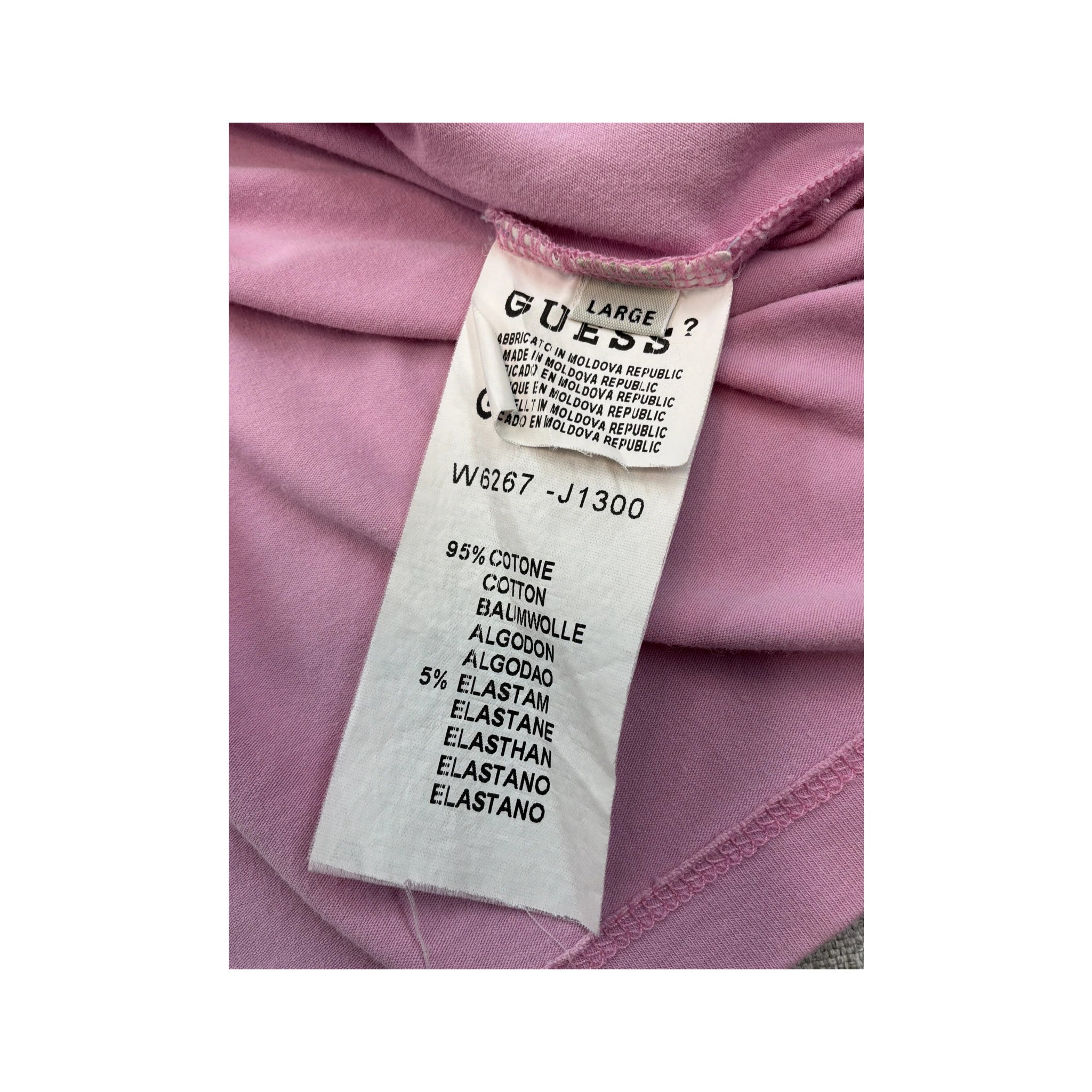 Vintage Guess Pink Sleeveless Collared Shirt