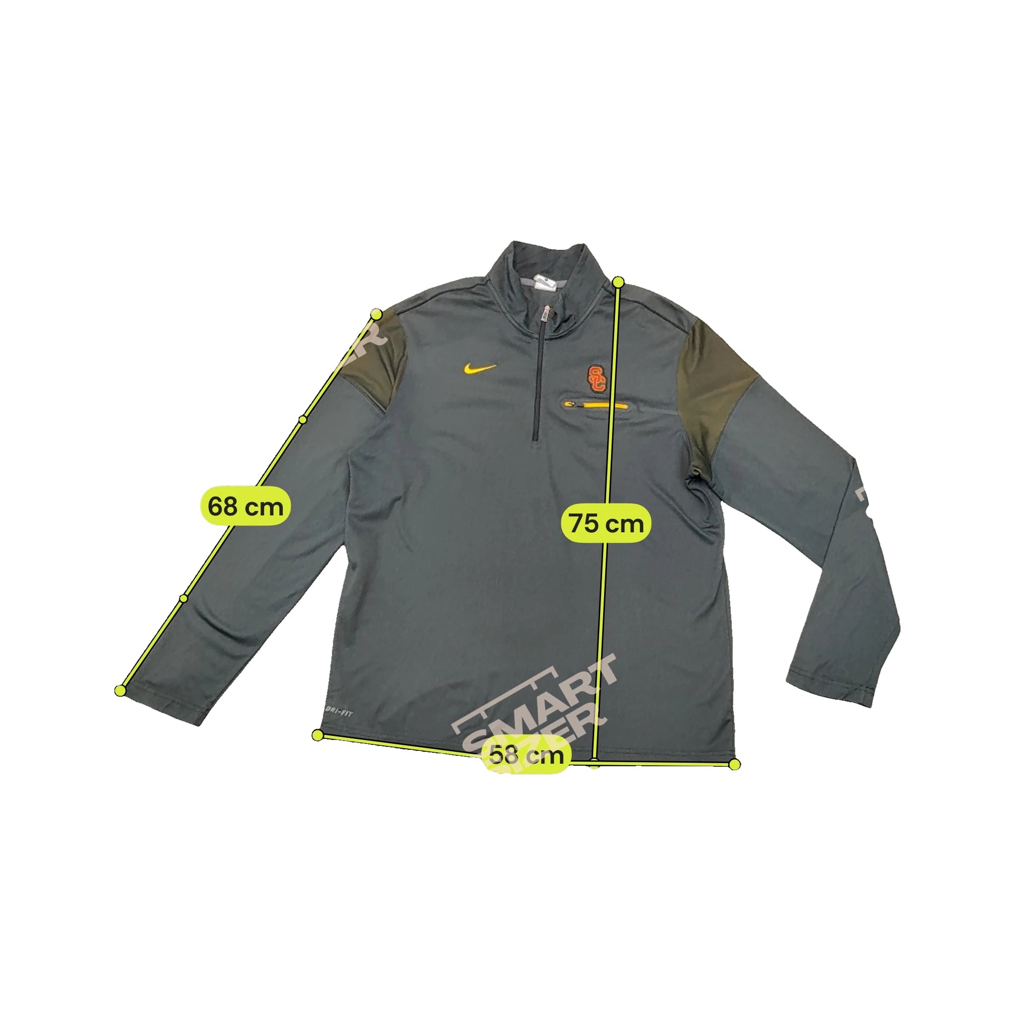 Nike USC Trojans Dri-FIT Quarter Zip Performance Fleece