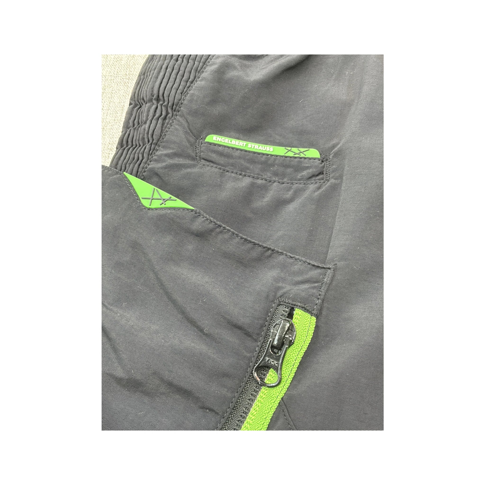Engelbert Strauss Black Technical Utility Work Shorts