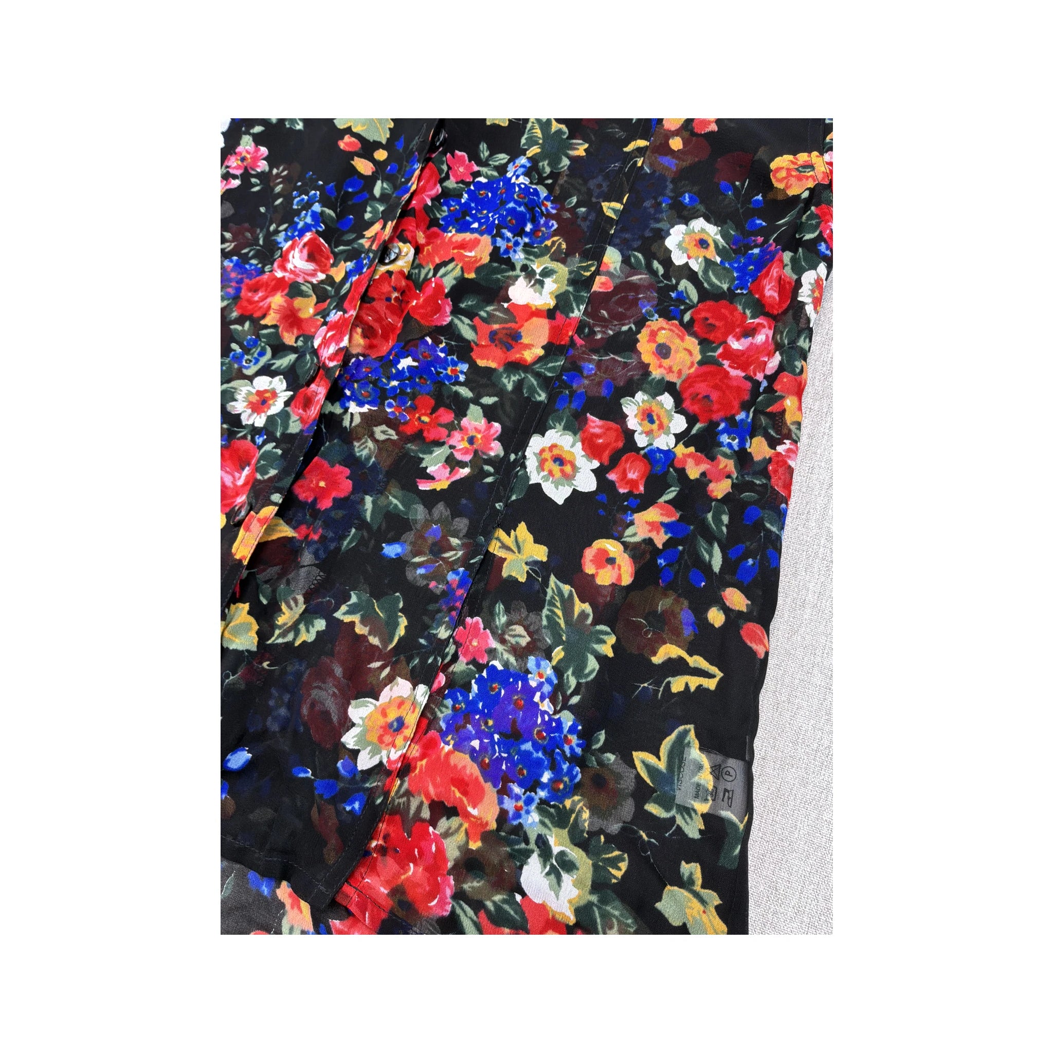 Insieme Floral Print Button Up Shirt