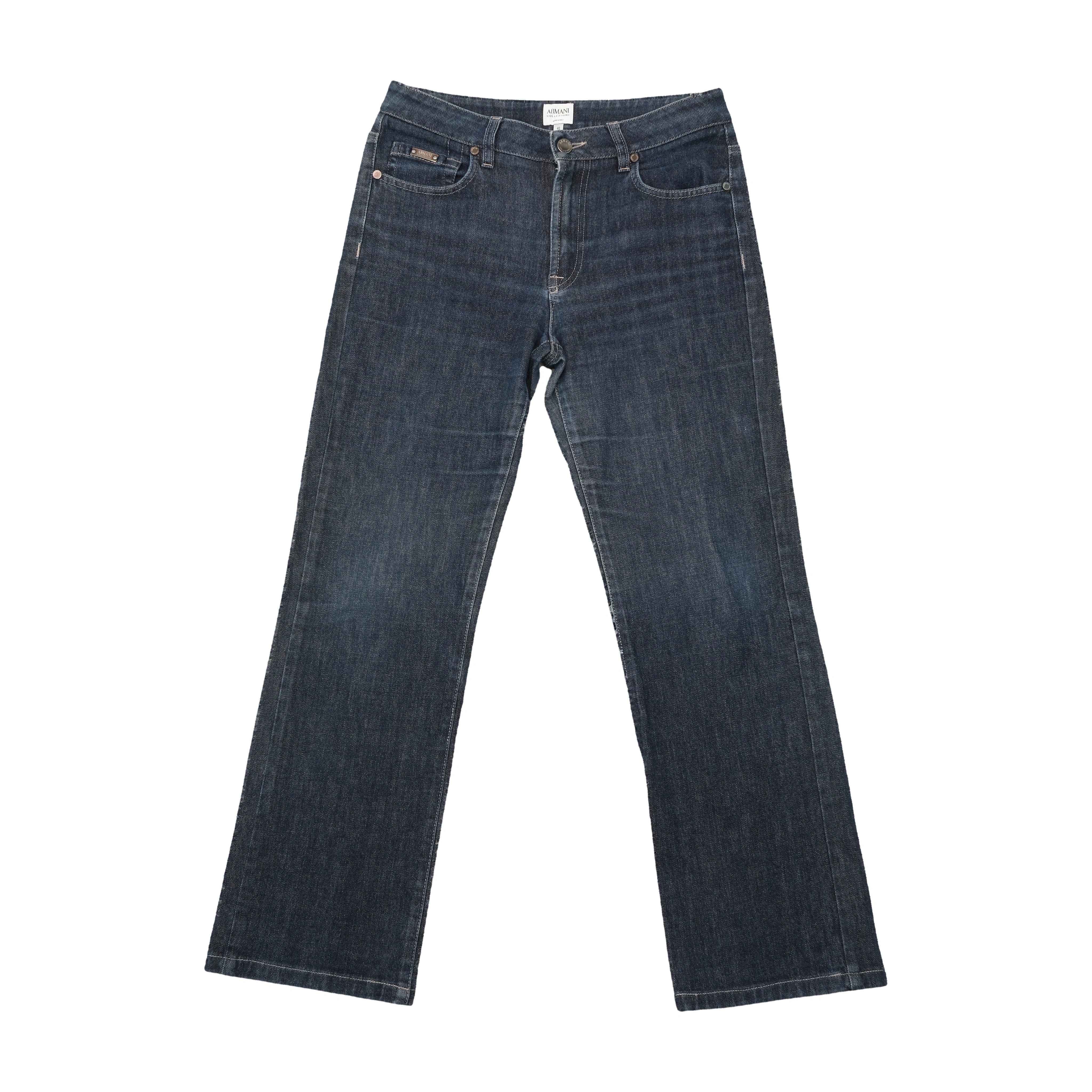 Armani Collezioni Dark Wash Straight Leg Jeans