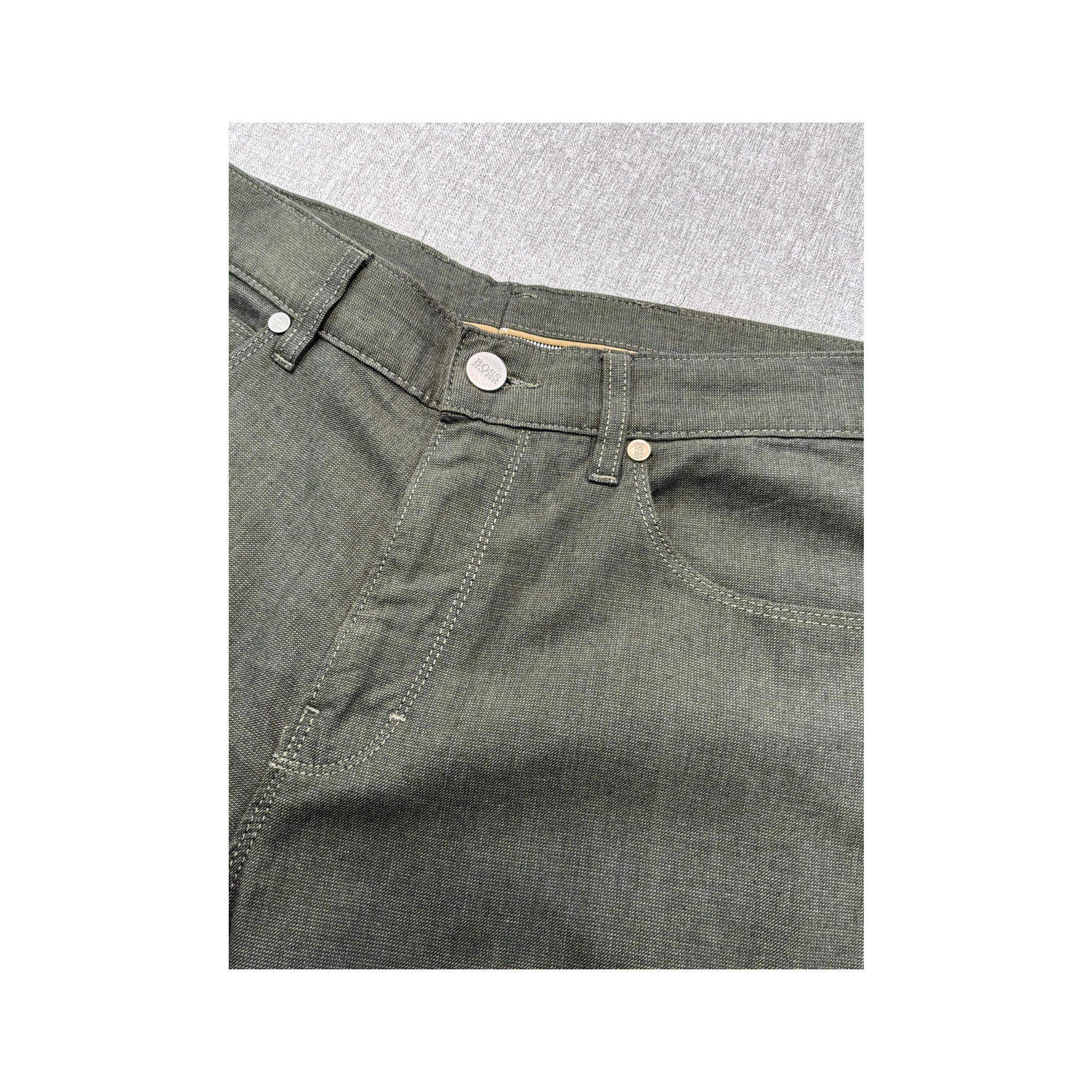 BOSS Hugo Boss Dark Gray Cotton Straight Leg Jeans