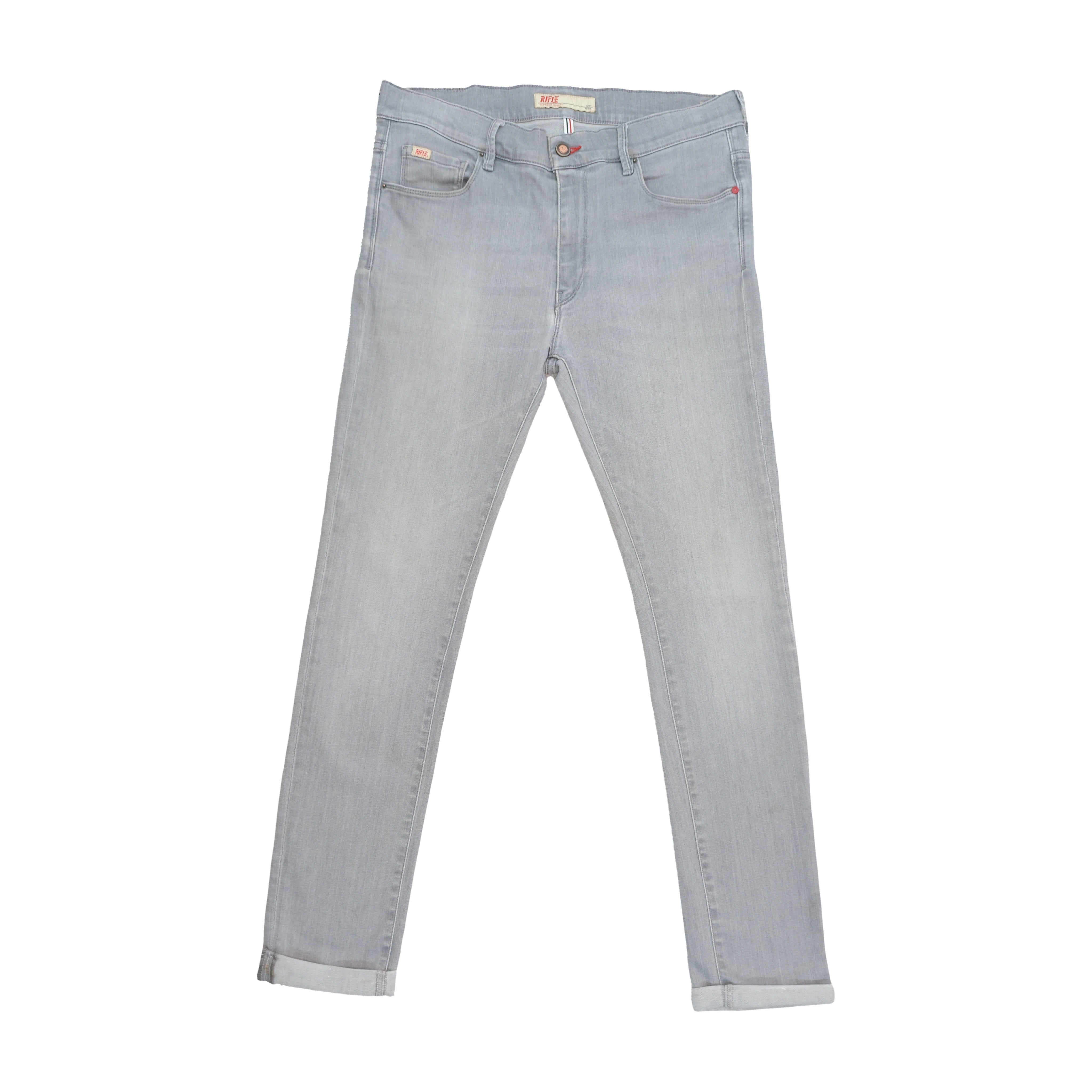 Rifle Light Wash Distressed Denim Jeans
