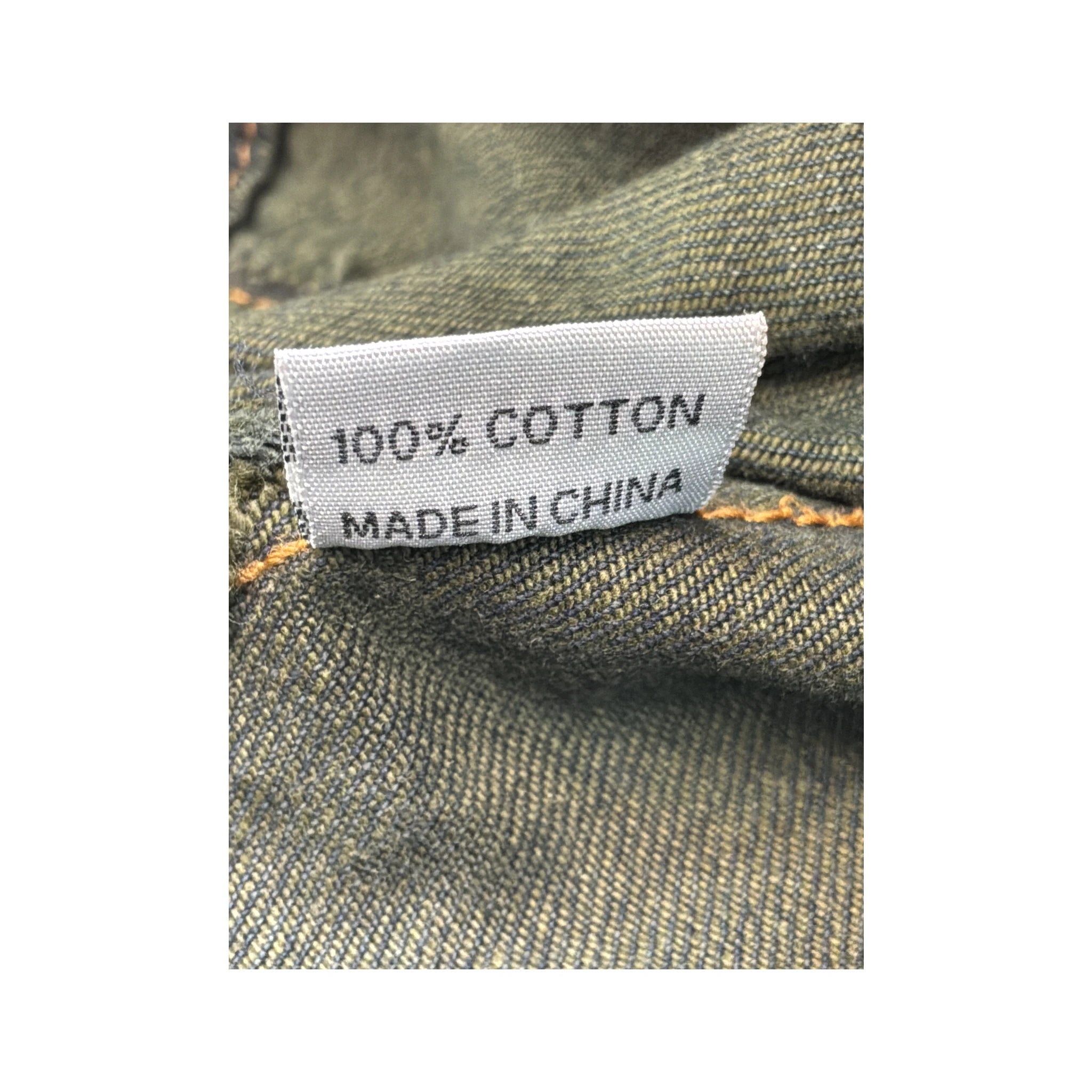 WANT Dark Green Cotton Denim Trucker Jacket