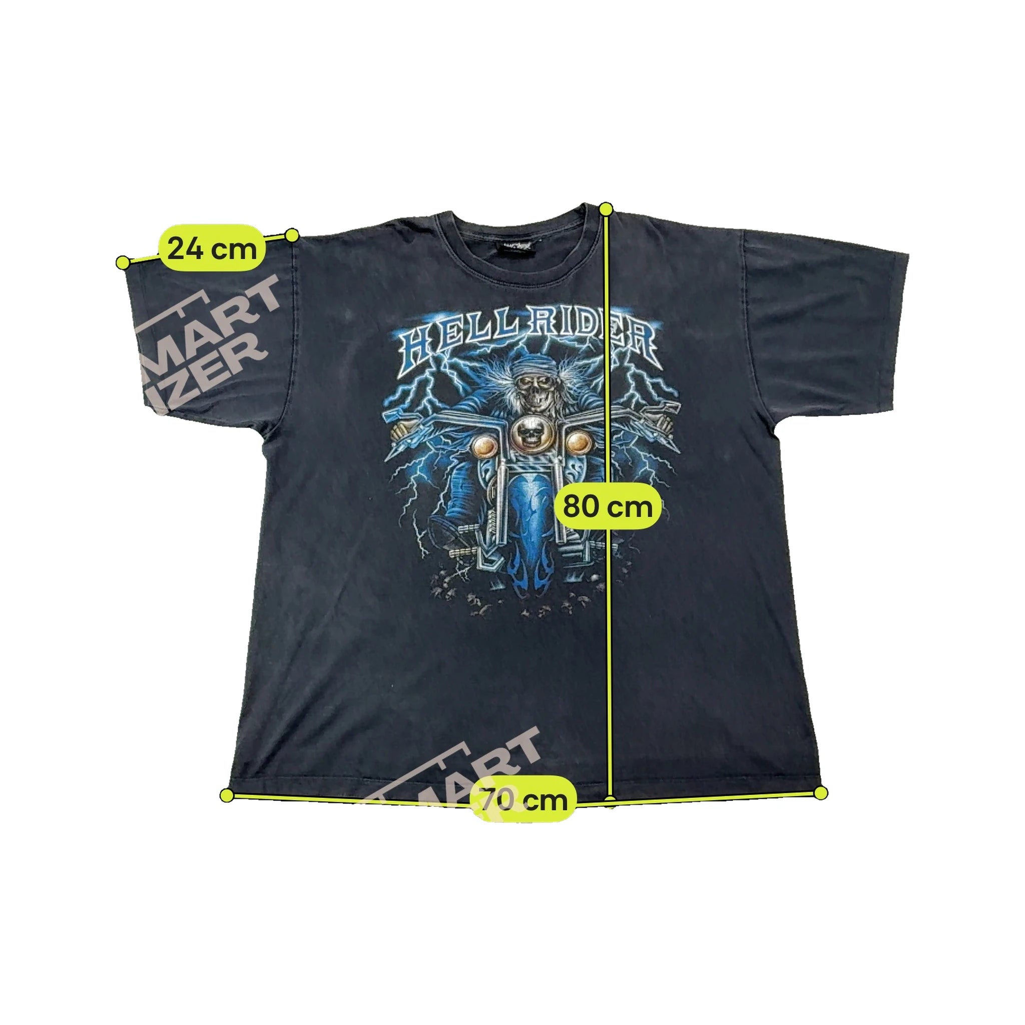 Camisa Blackhorse em algodão com estampado Hell Rider