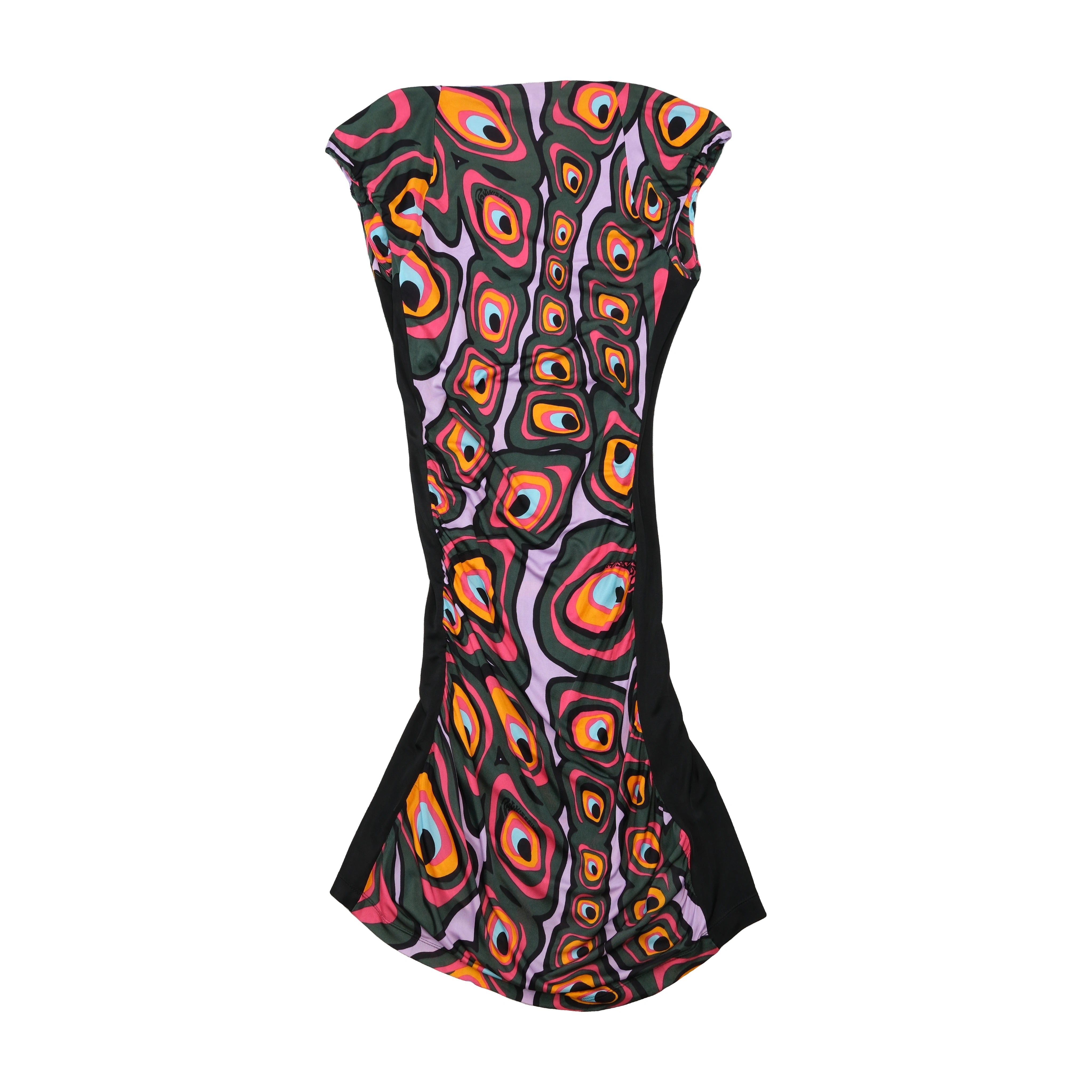 Vestido Franzido Miss Sixty Collection com estampado Psicadélico