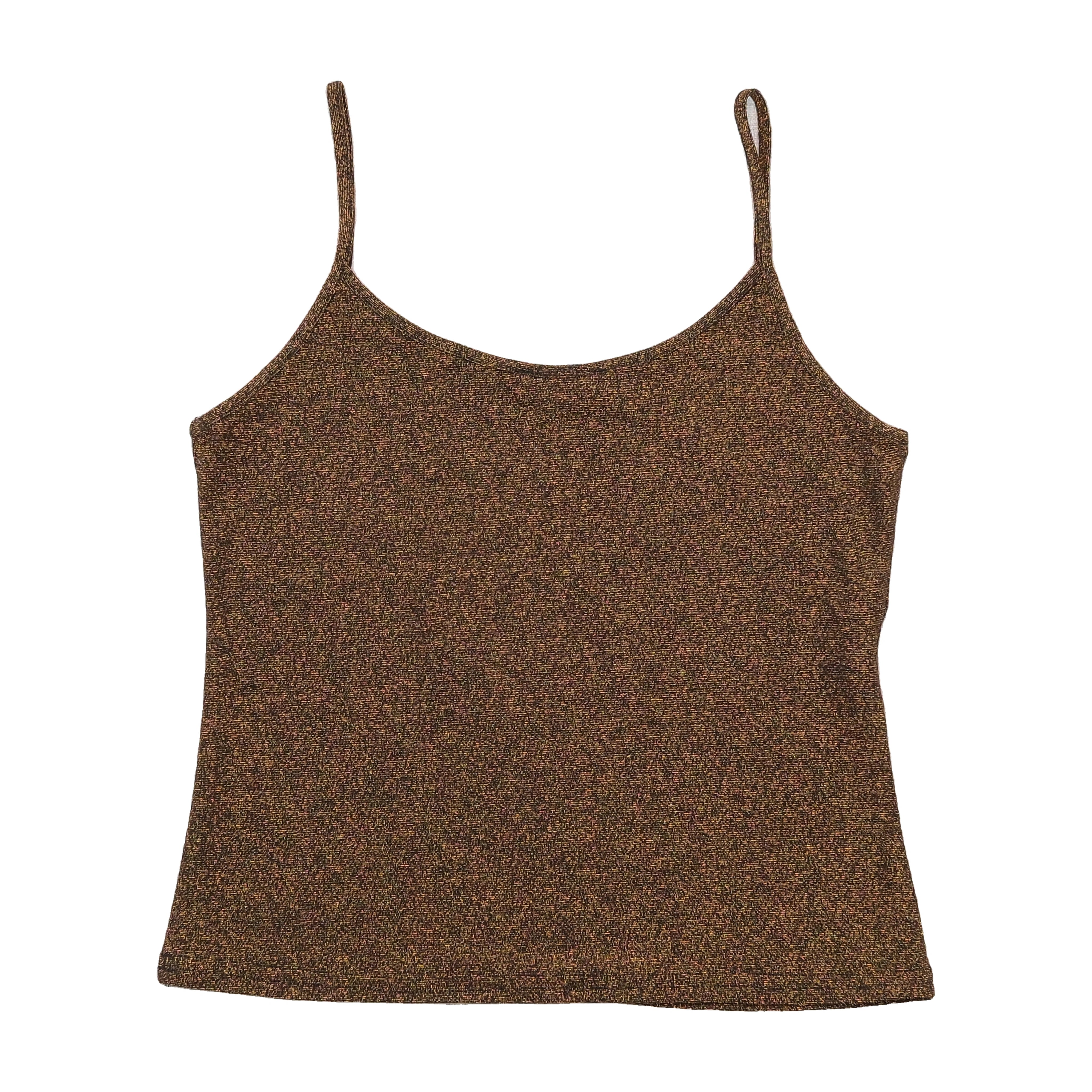 WEB Emporium Metallic Bronze Lurex Tank Top (repriced)