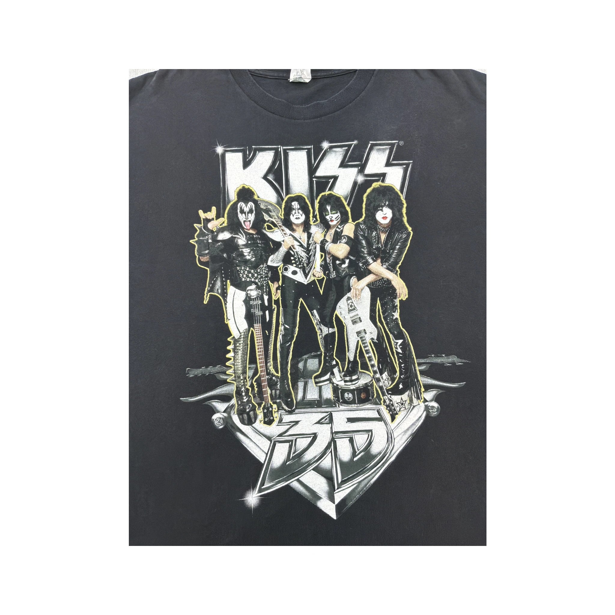 T-shirt de Banda KISS Alive 35 com estampado nos Dois Lados