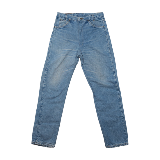 Dickies Light Wash Denim Straight Leg Flannel Lined Jeans