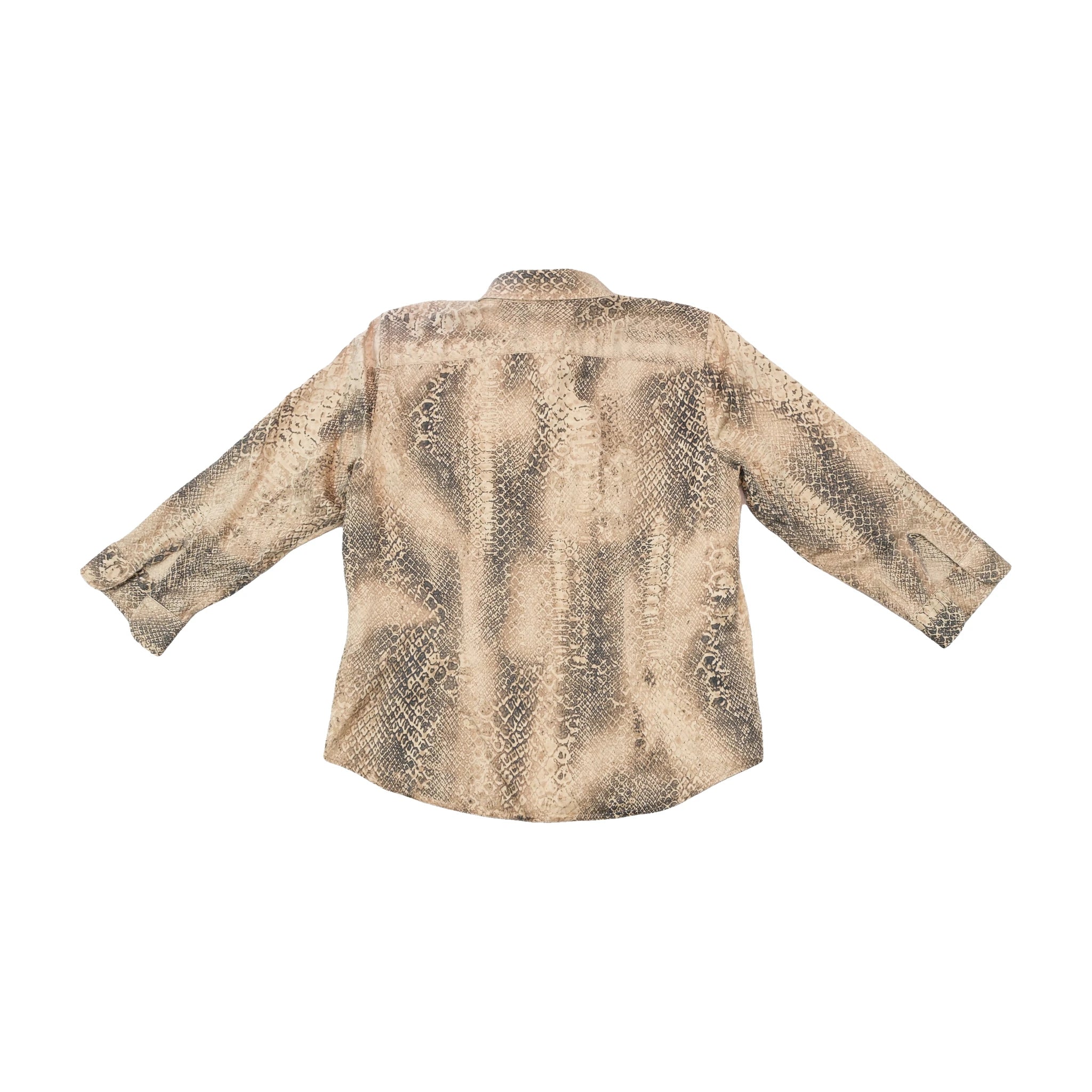 Lauren Ralph Lauren Vintage Snakeskin Print Cotton Shirt