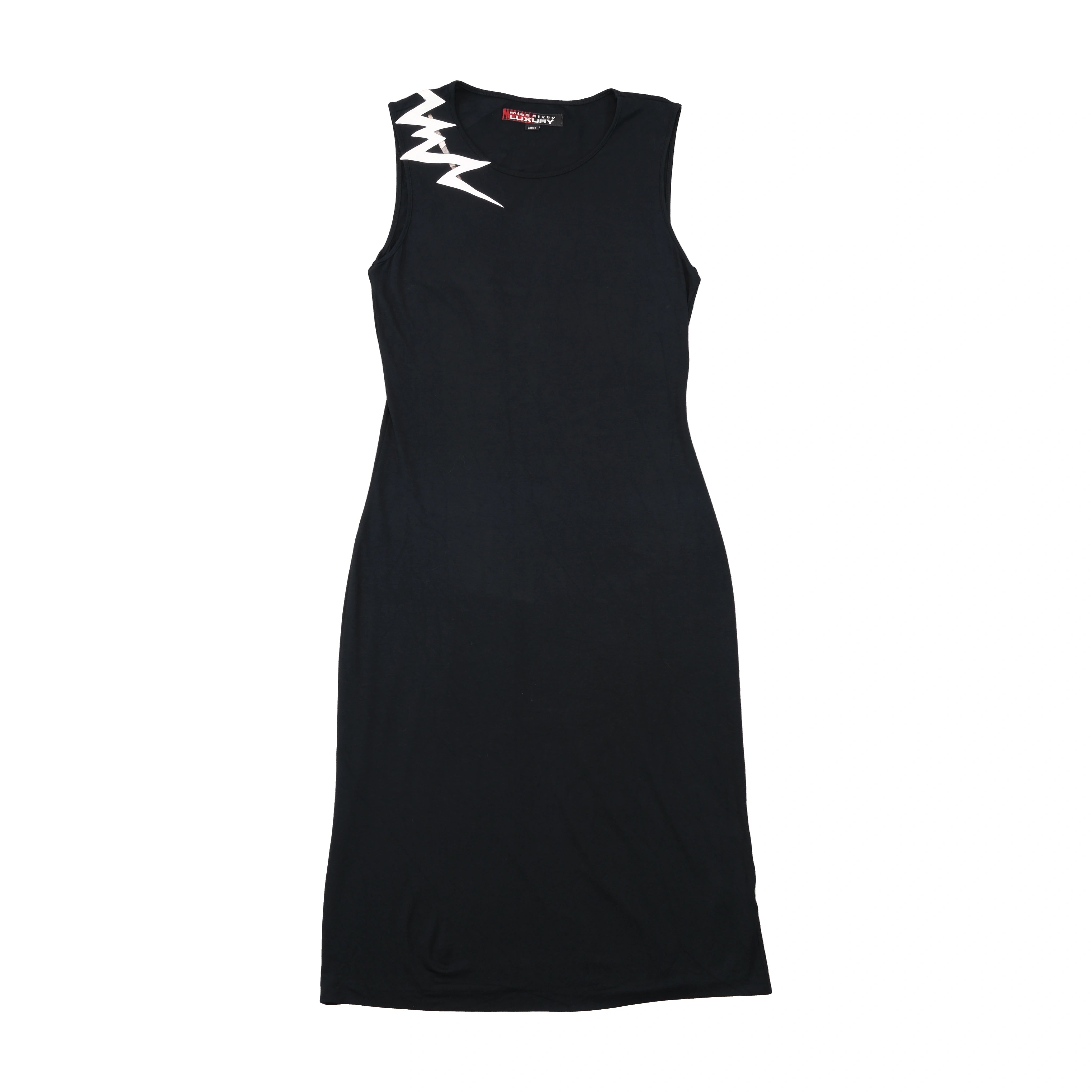 Miss Sixty Y2K Zigzag Cutout Midi Dress