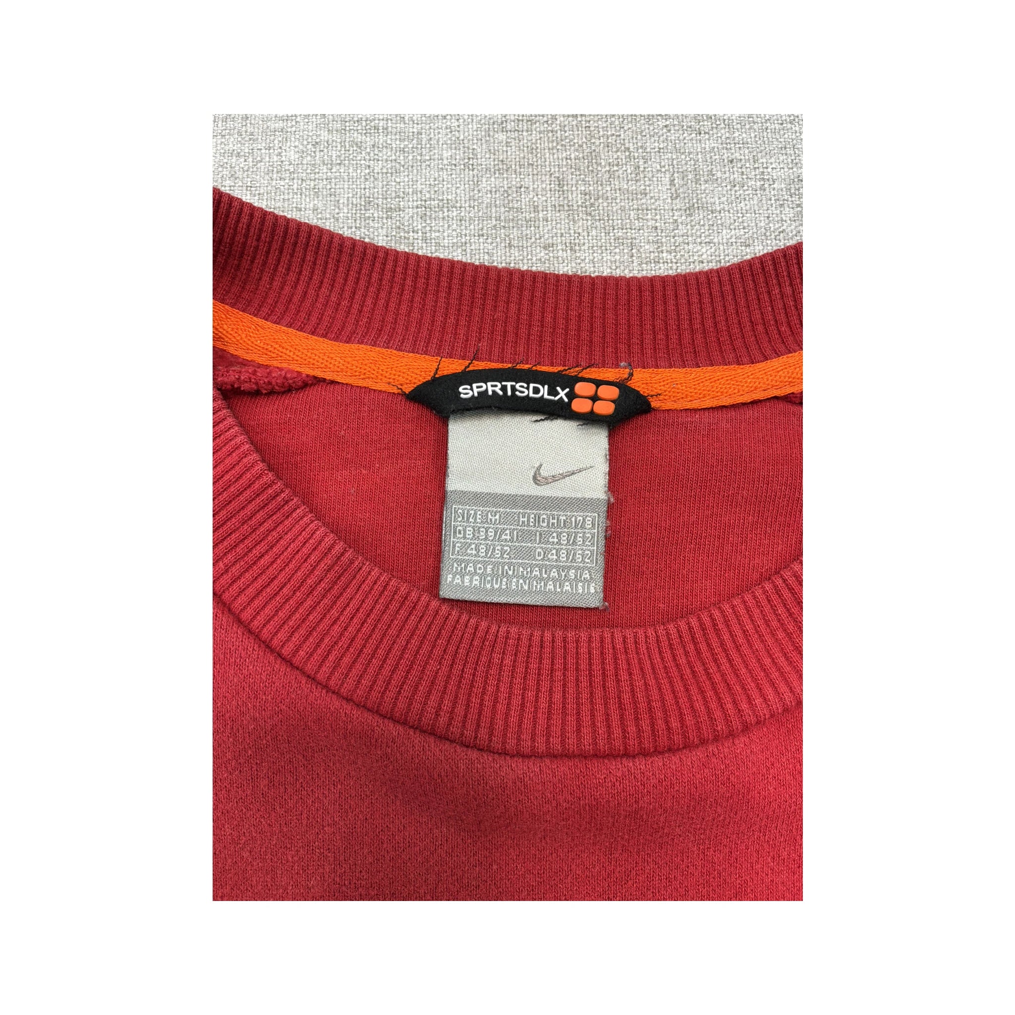 Nike Vintage Red Swoosh Detail Crewneck Sweatshirt