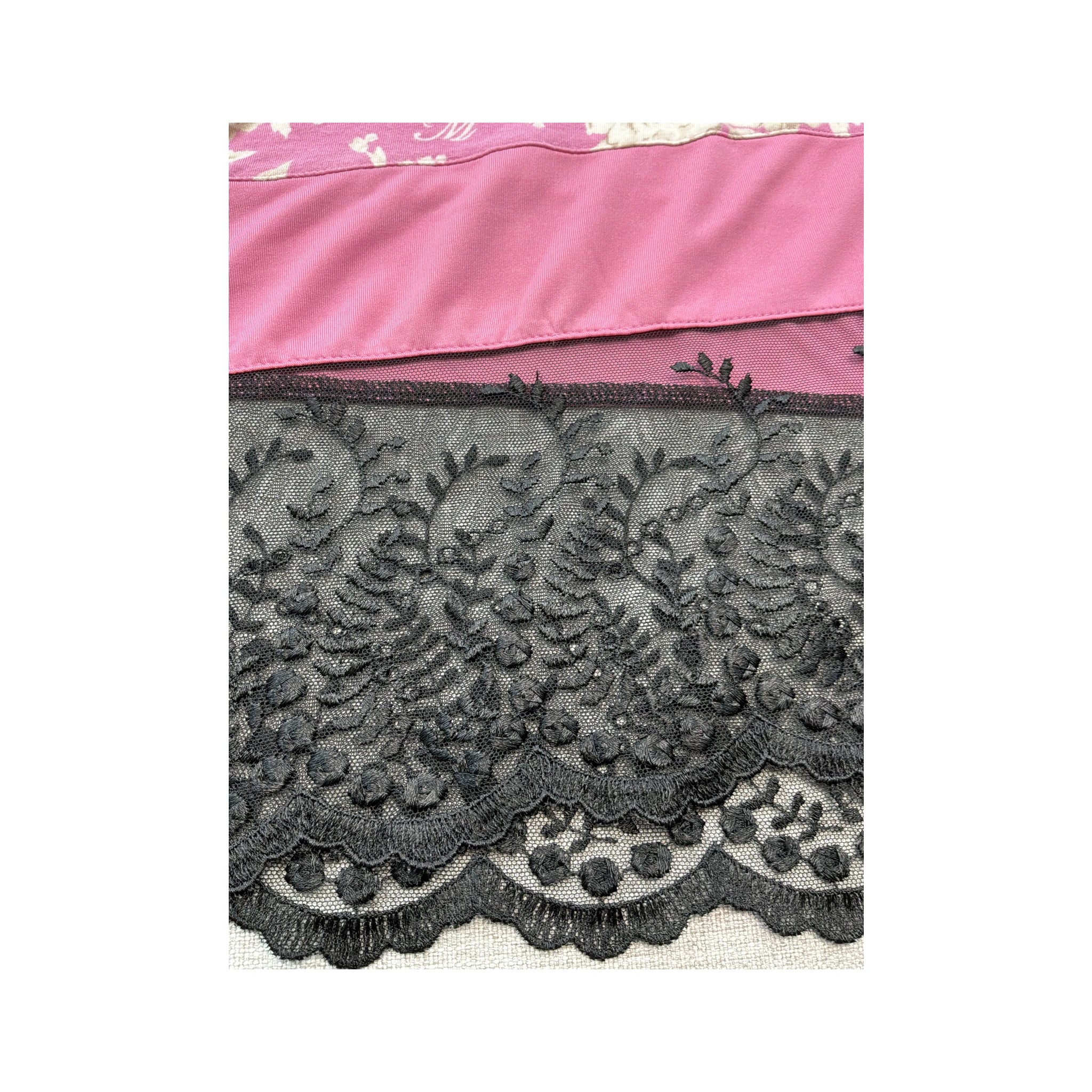 H VIVEH MARIA Floral Patchwork Lace Hem Dress