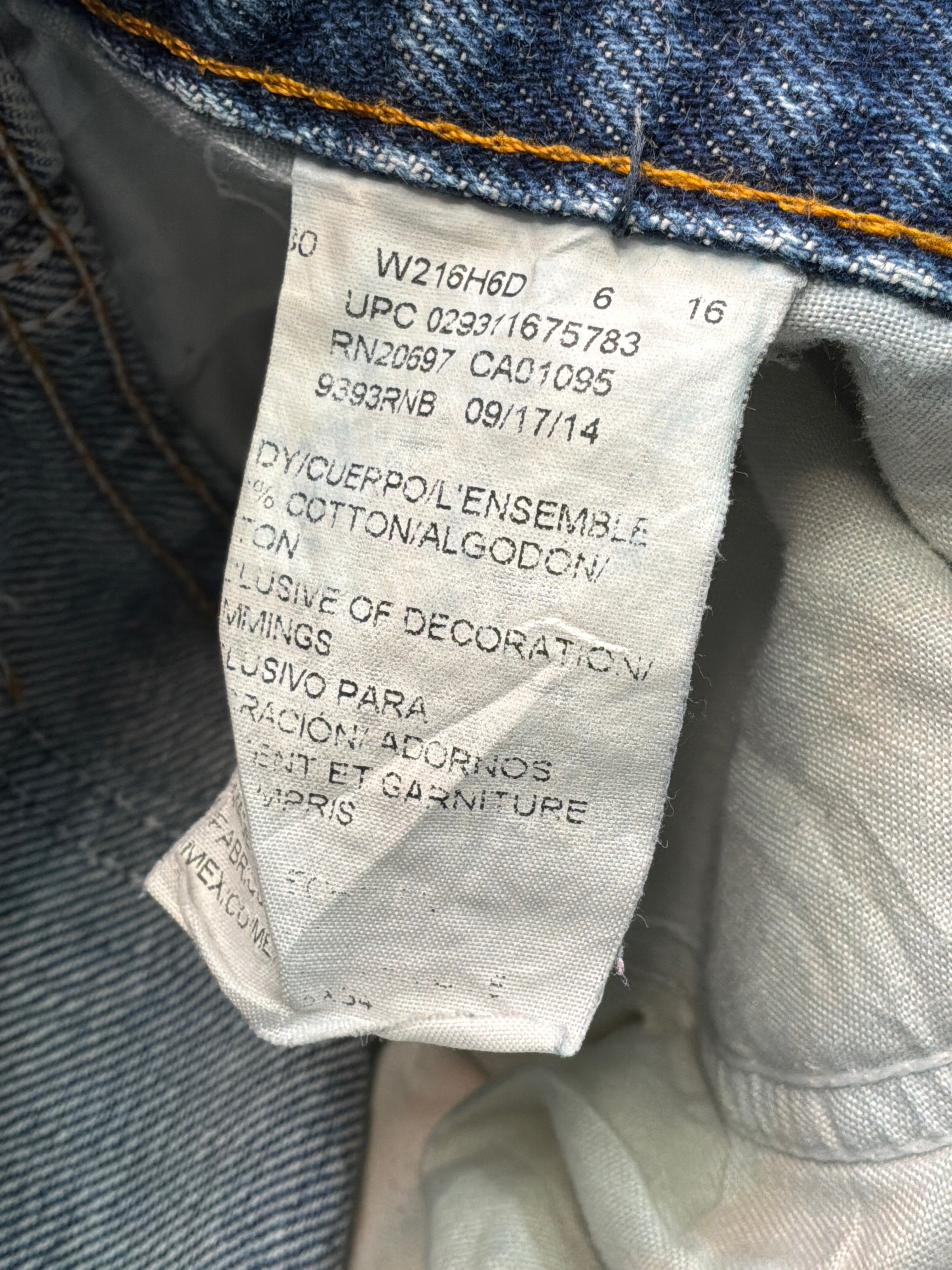 Calças de ganga Dickies em algodão de perna direita Desbotados