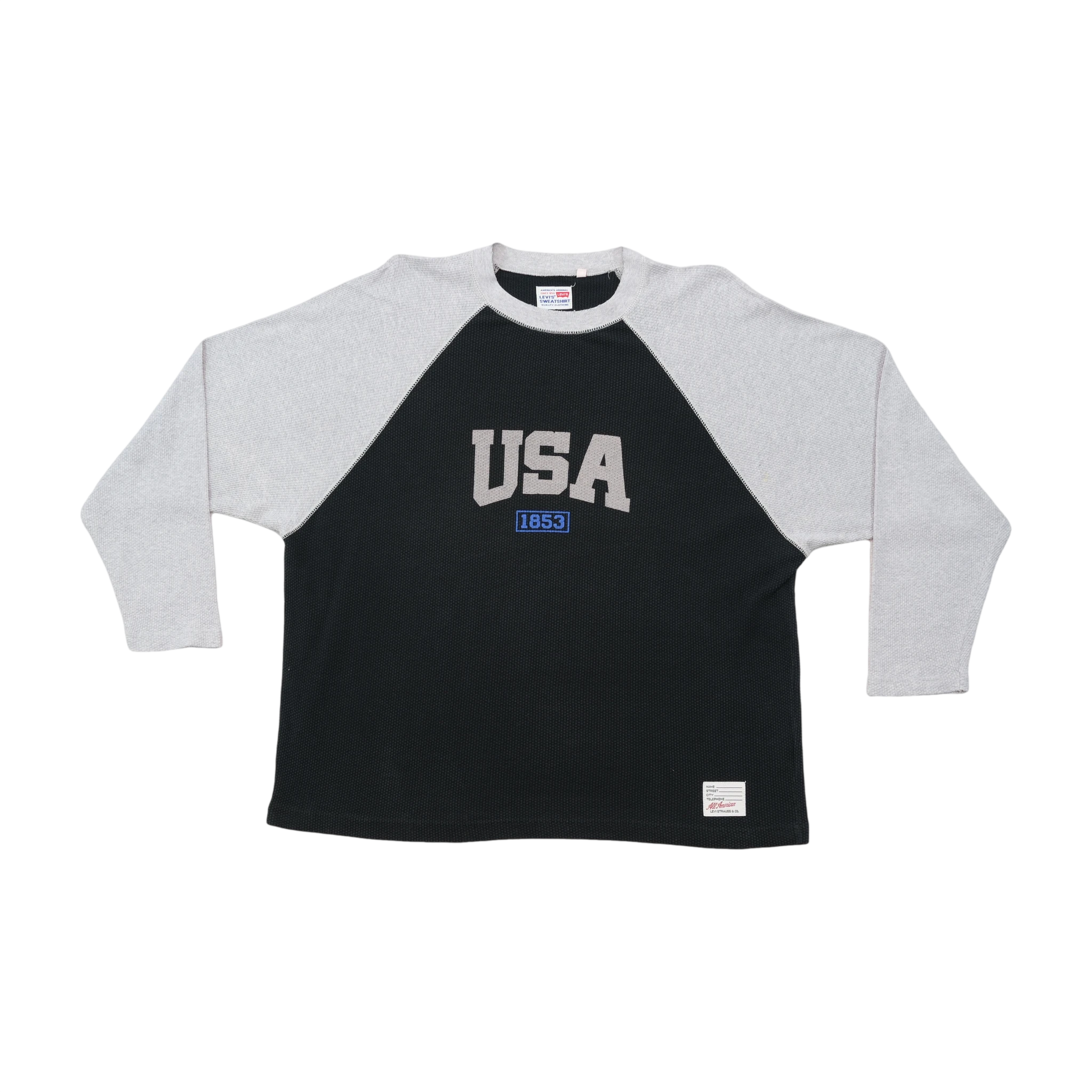 Levi’s USA 1853 Colorblock Raglan Cotton Sweater