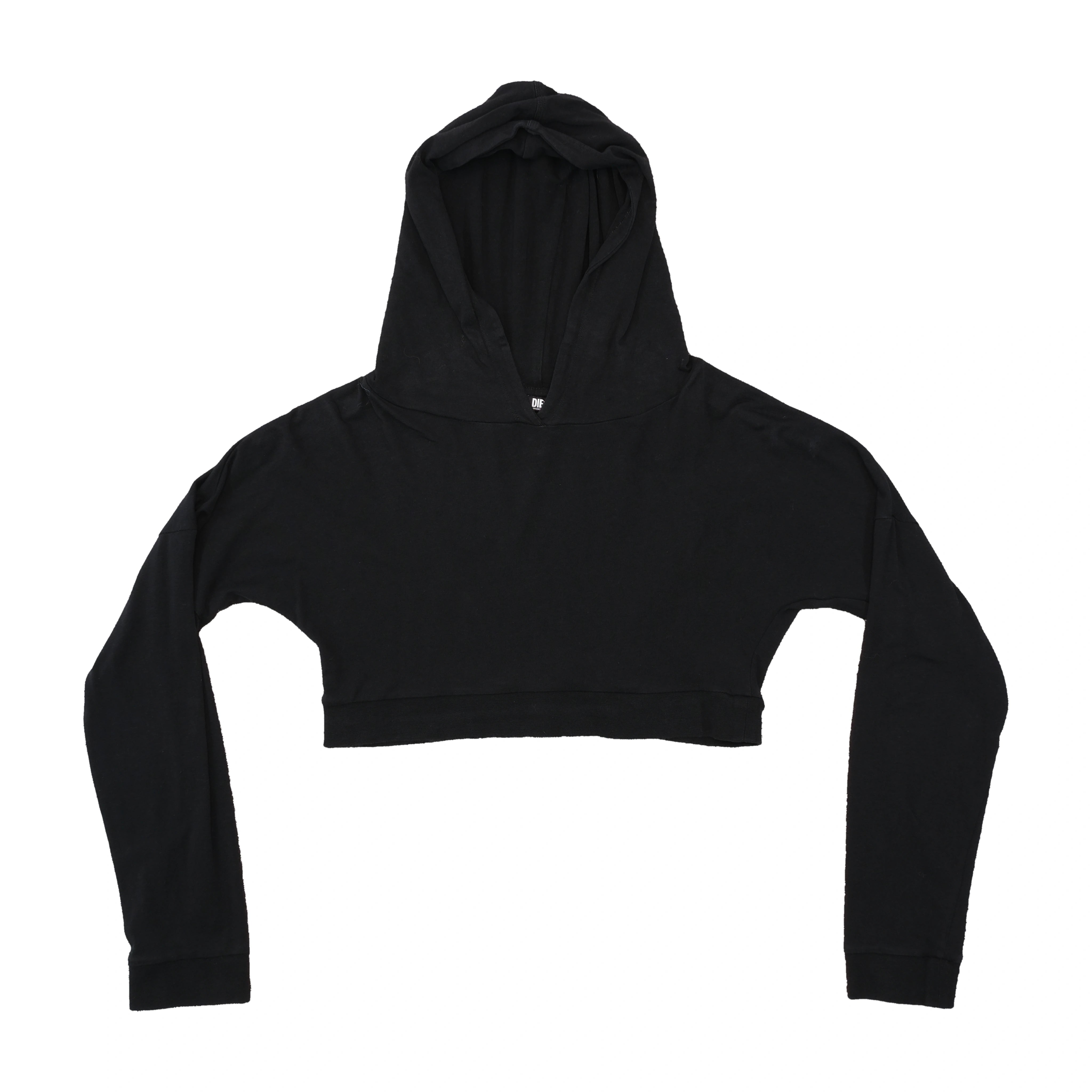 Diesel Cropped Logo Hoodie