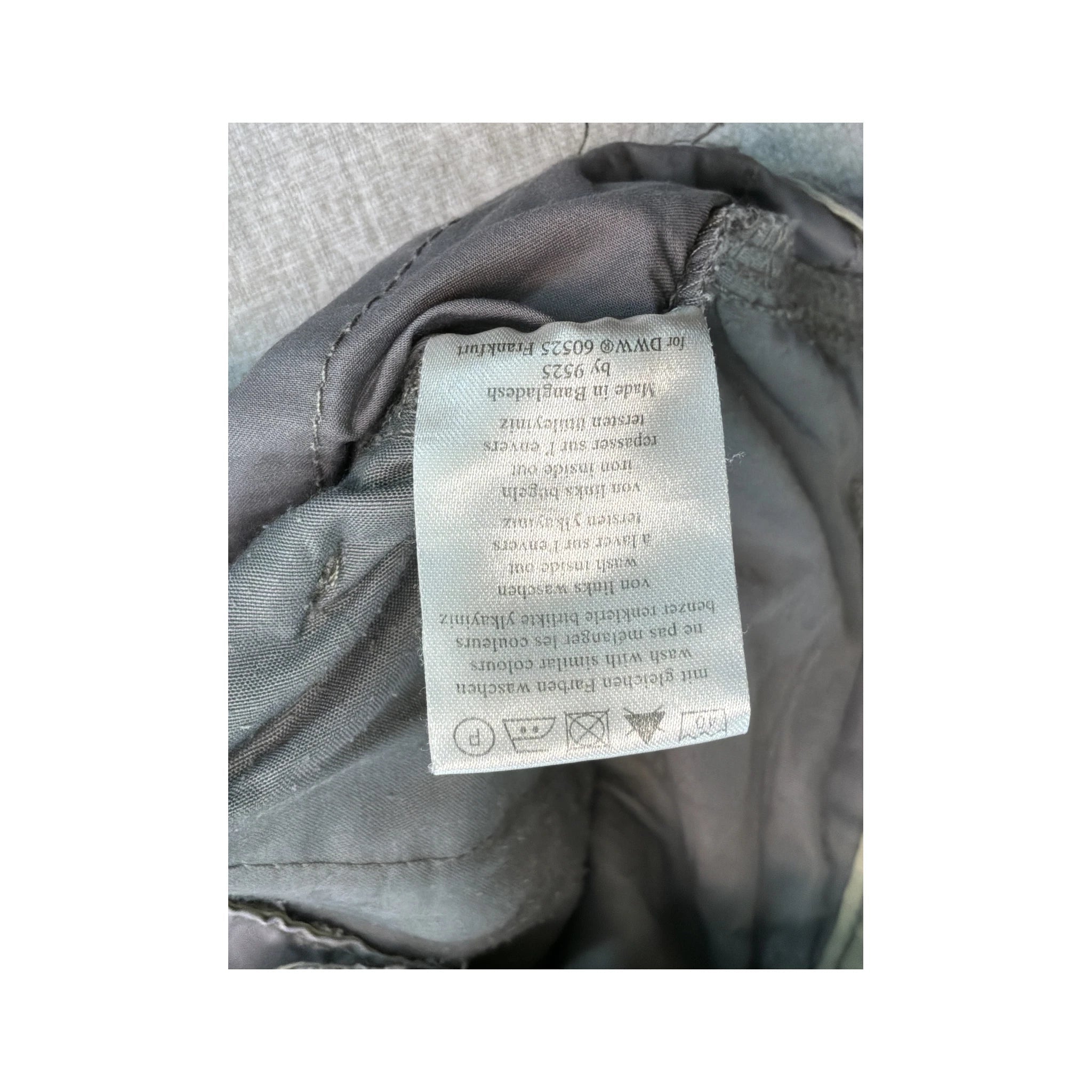 Infinity Man Gray Cotton Utility Cargo Pants