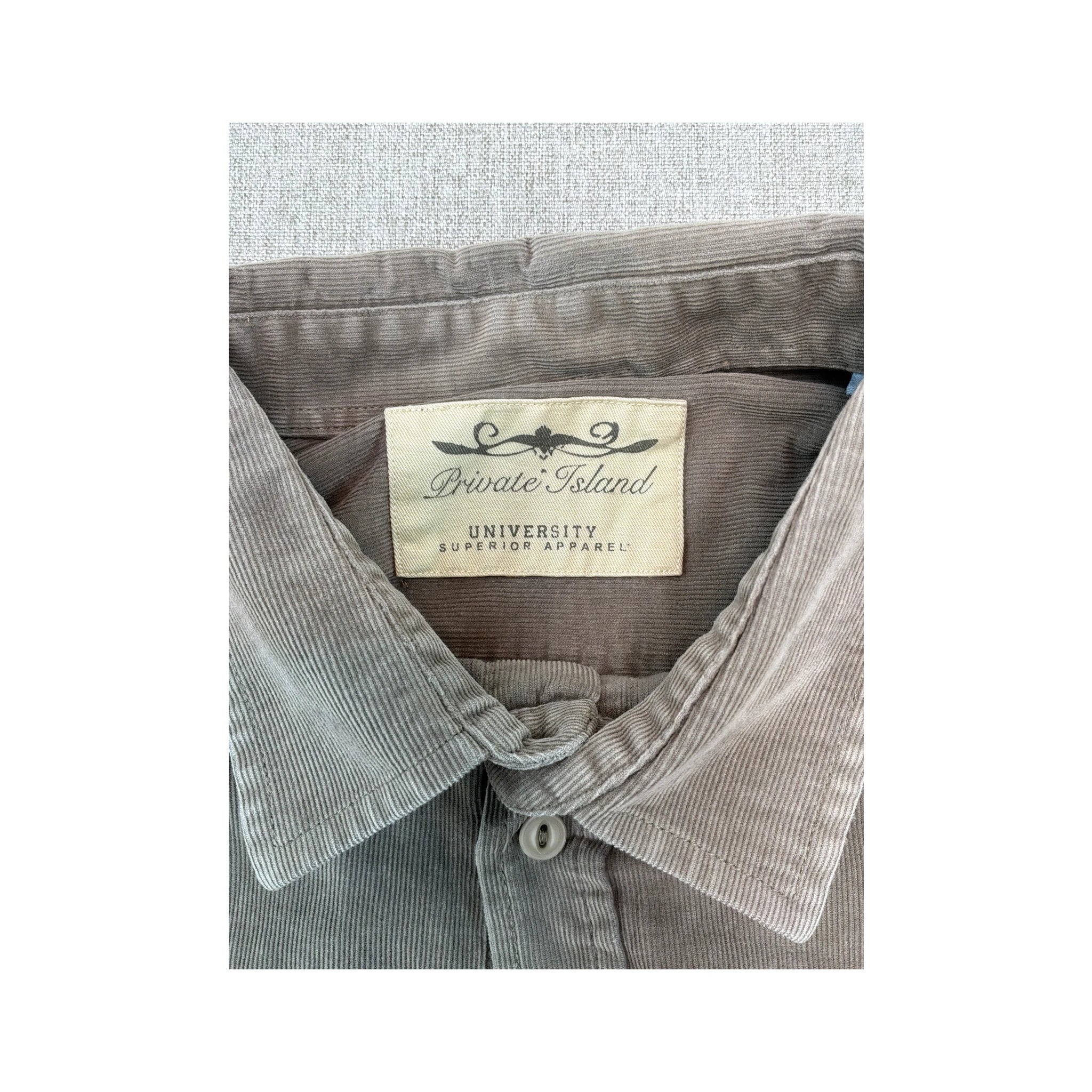 Private Island Olive Green Button-Up Shirt