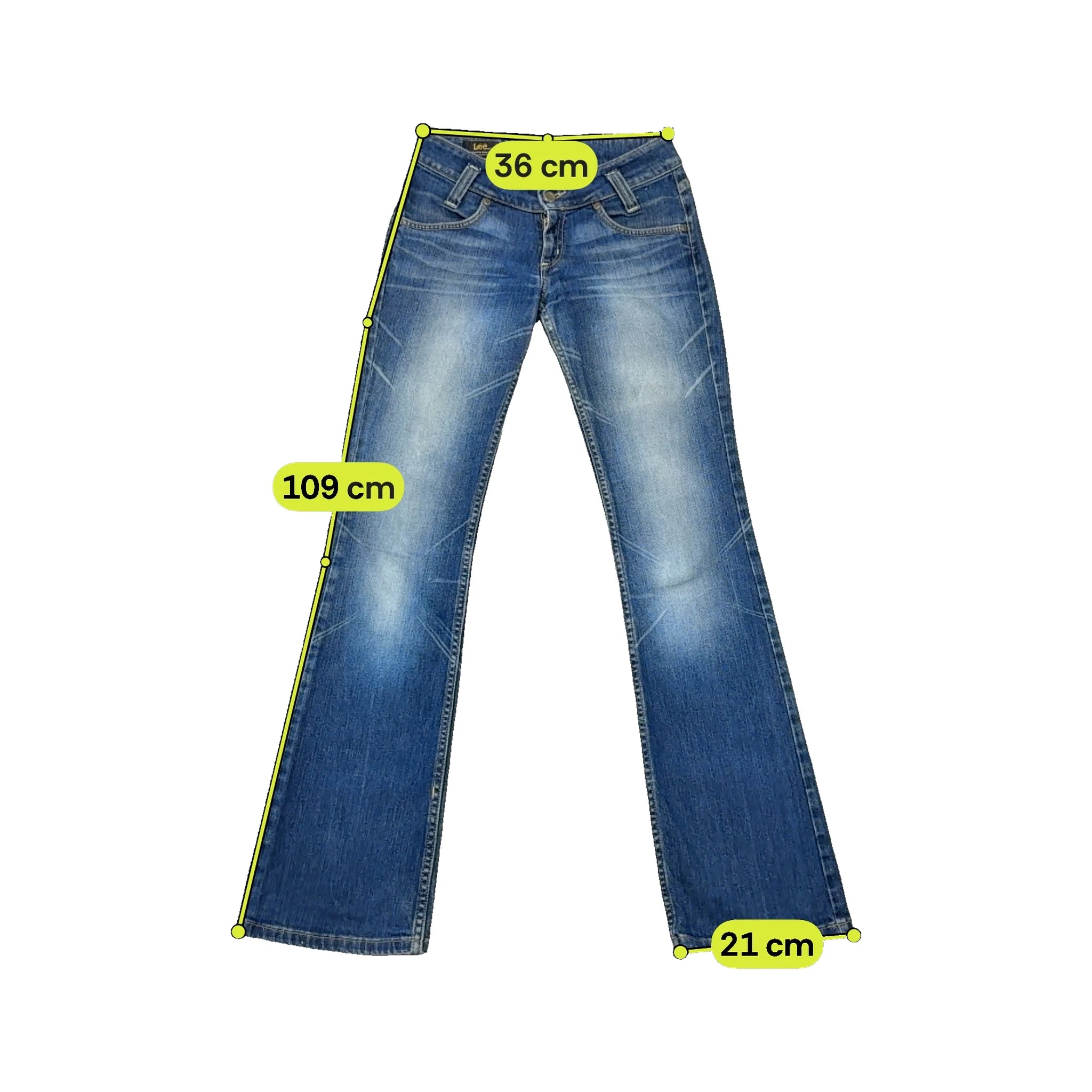Calças de ganga Bootcut Lee Desbotados