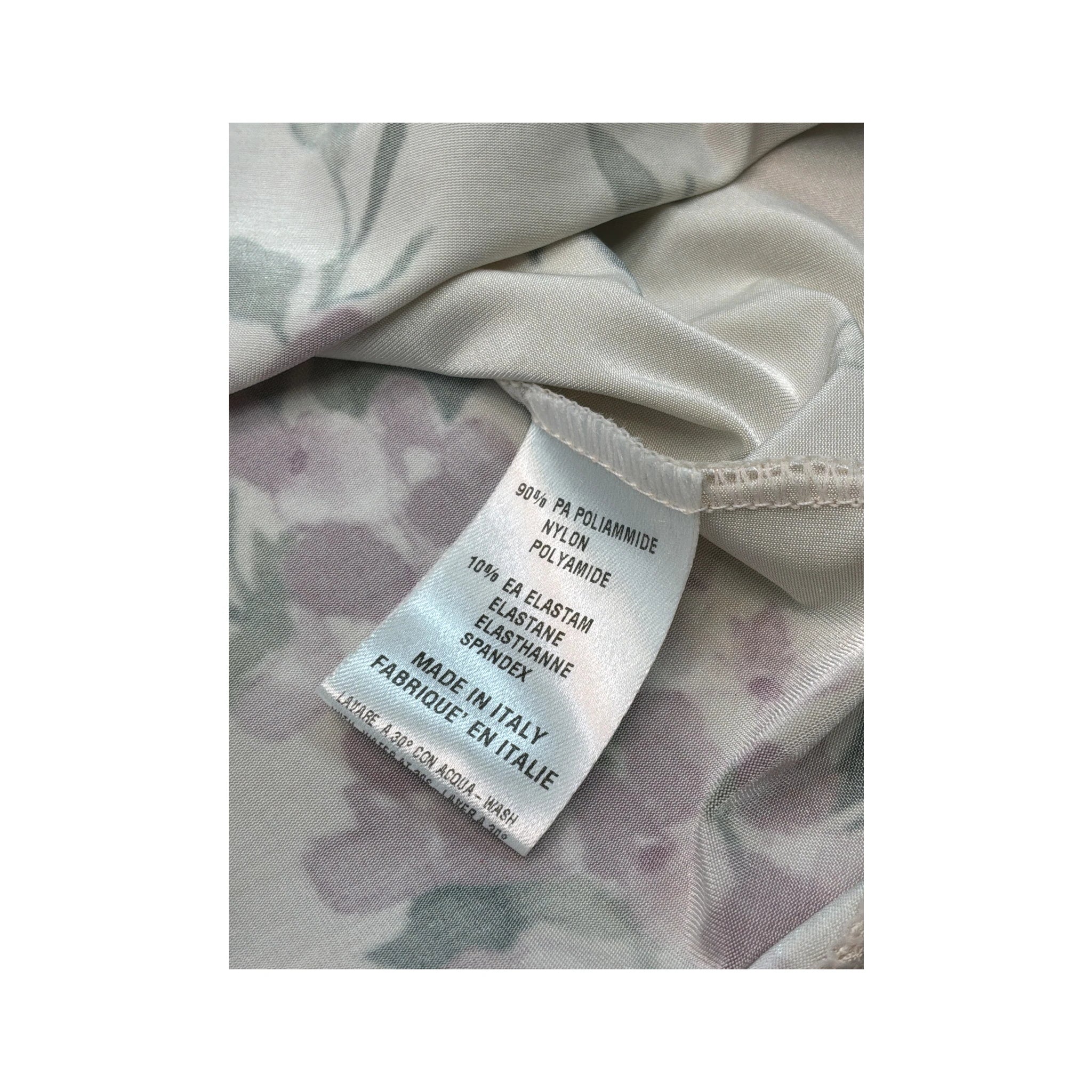 T-shirt Blumarine Underwear floral com decote Redondo