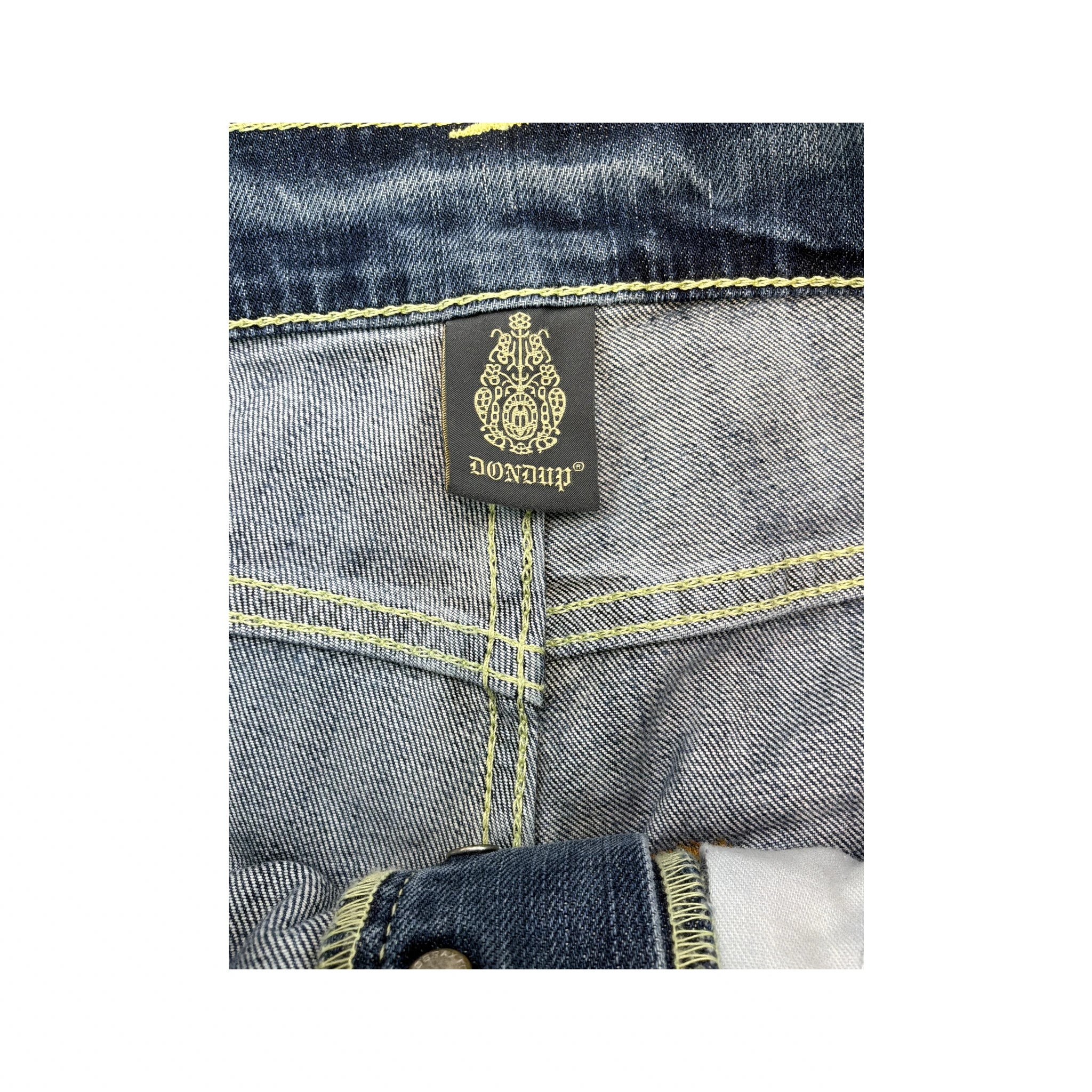 Mid-Wash Slim Straight Jeans