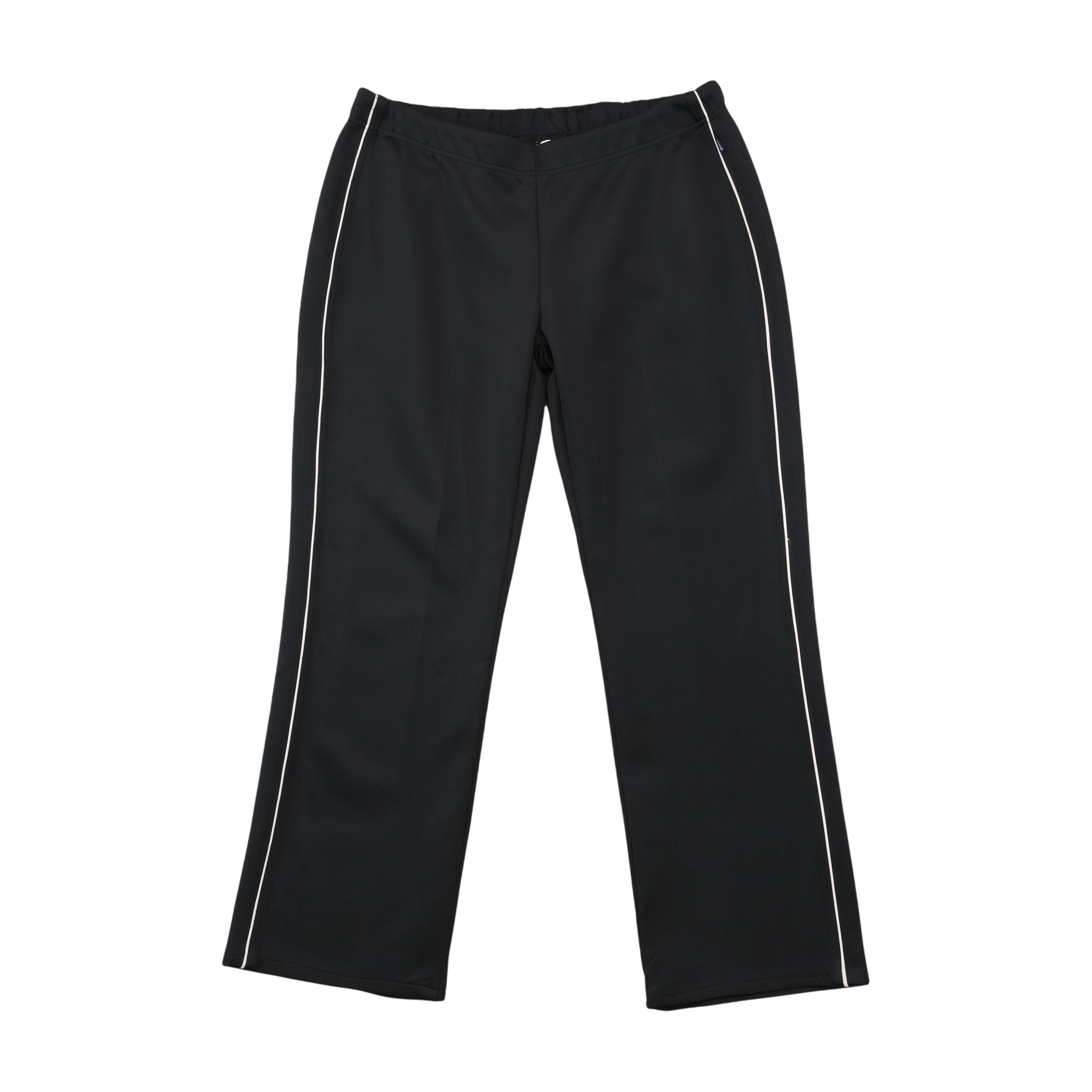 Black Straight Leg Side Stripe Pants