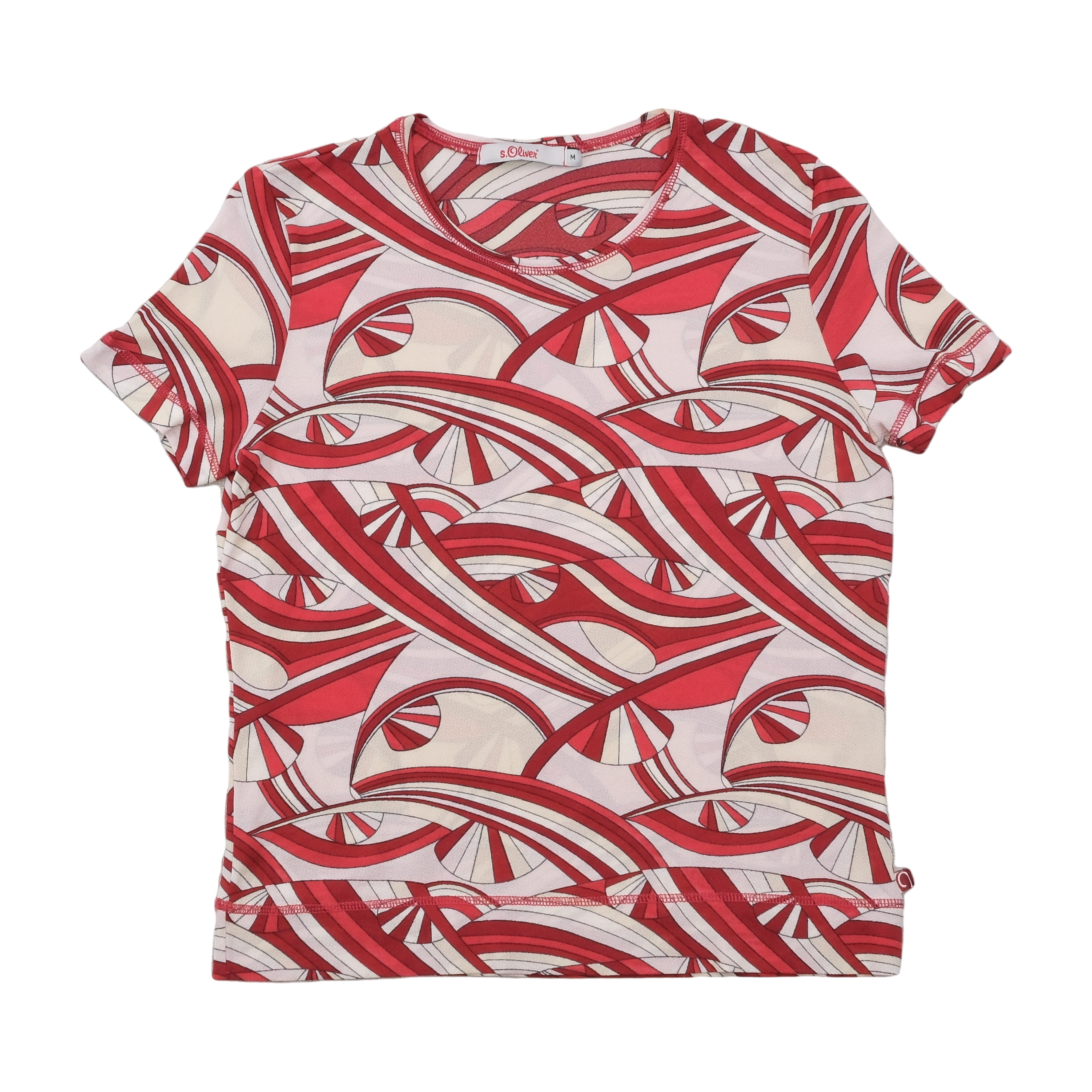 s.Oliver Abstract Swirl Print T-shirt (Repriced)