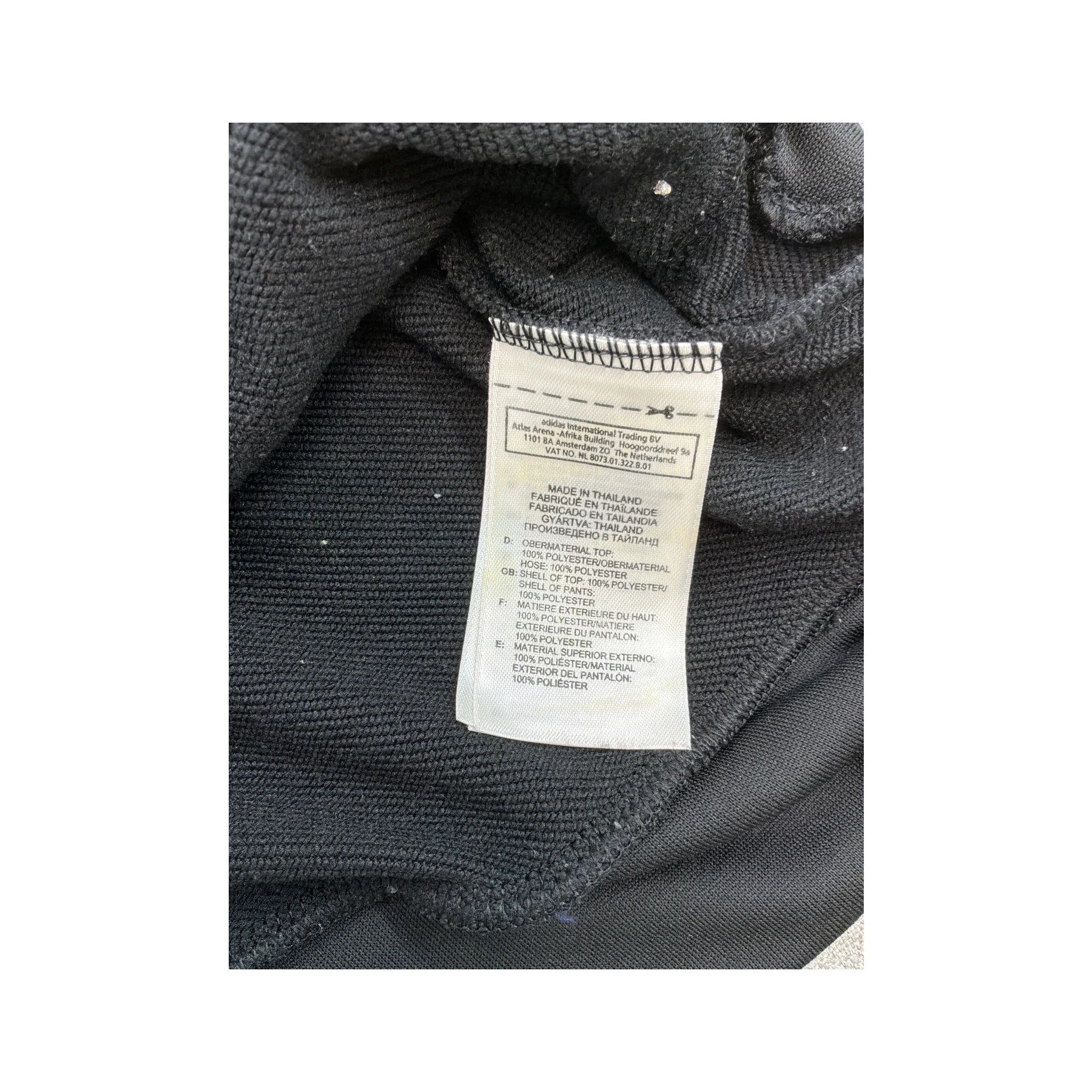Adidas ClimaLite Black & Gold 3-Stripe Full-Zip Jacket