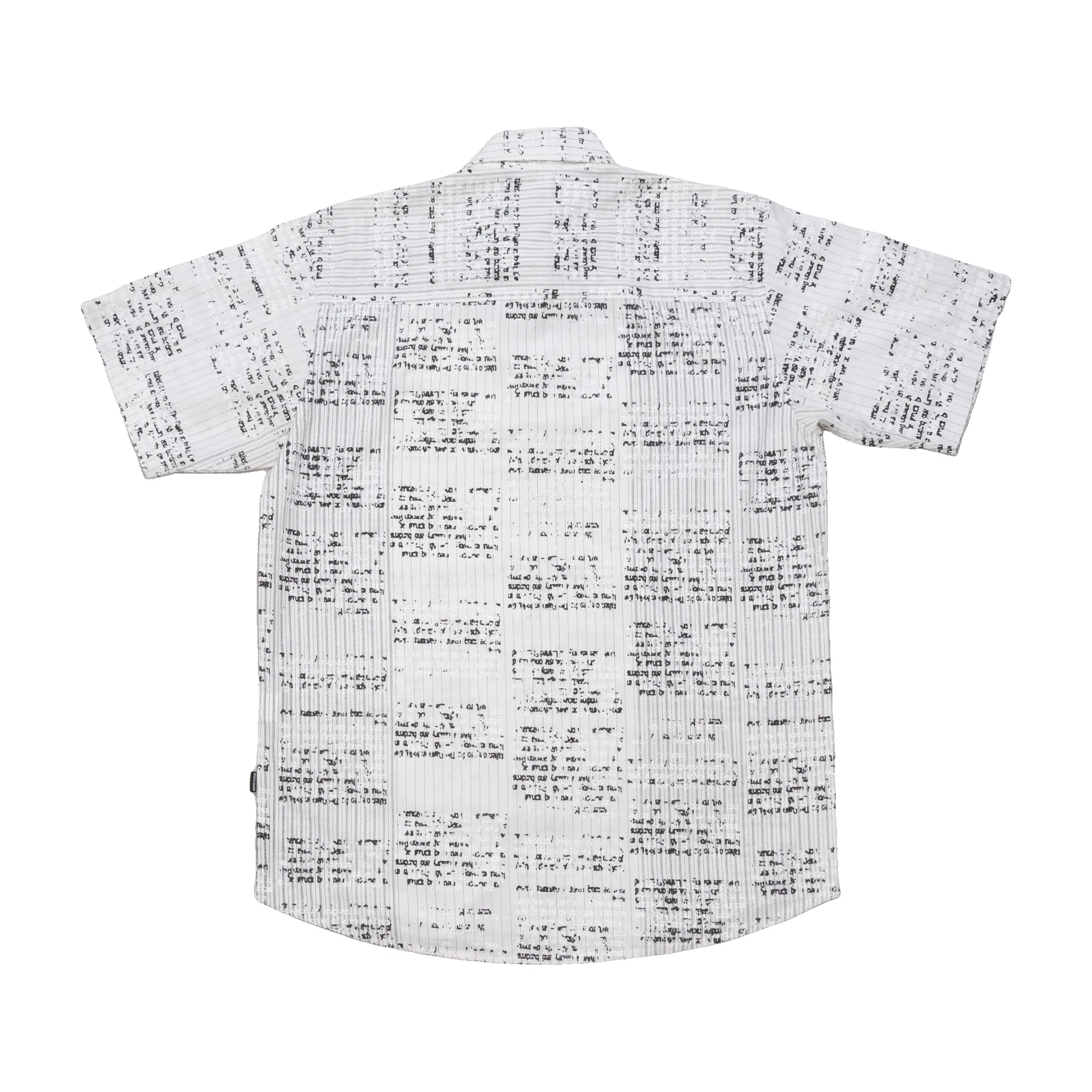 Much More Abstract Text Print Short Sleeve Shirt