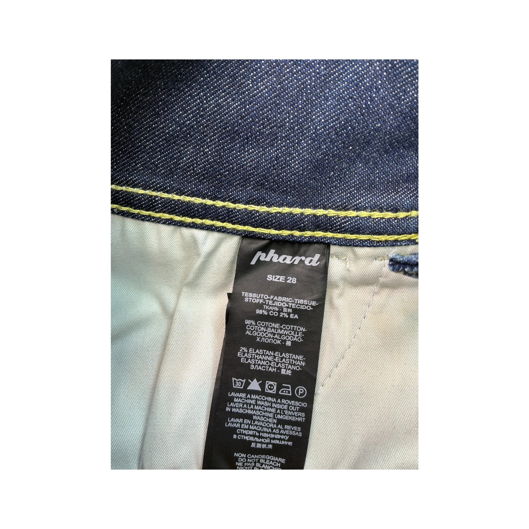 Phard Faded Denim Mini Skirt