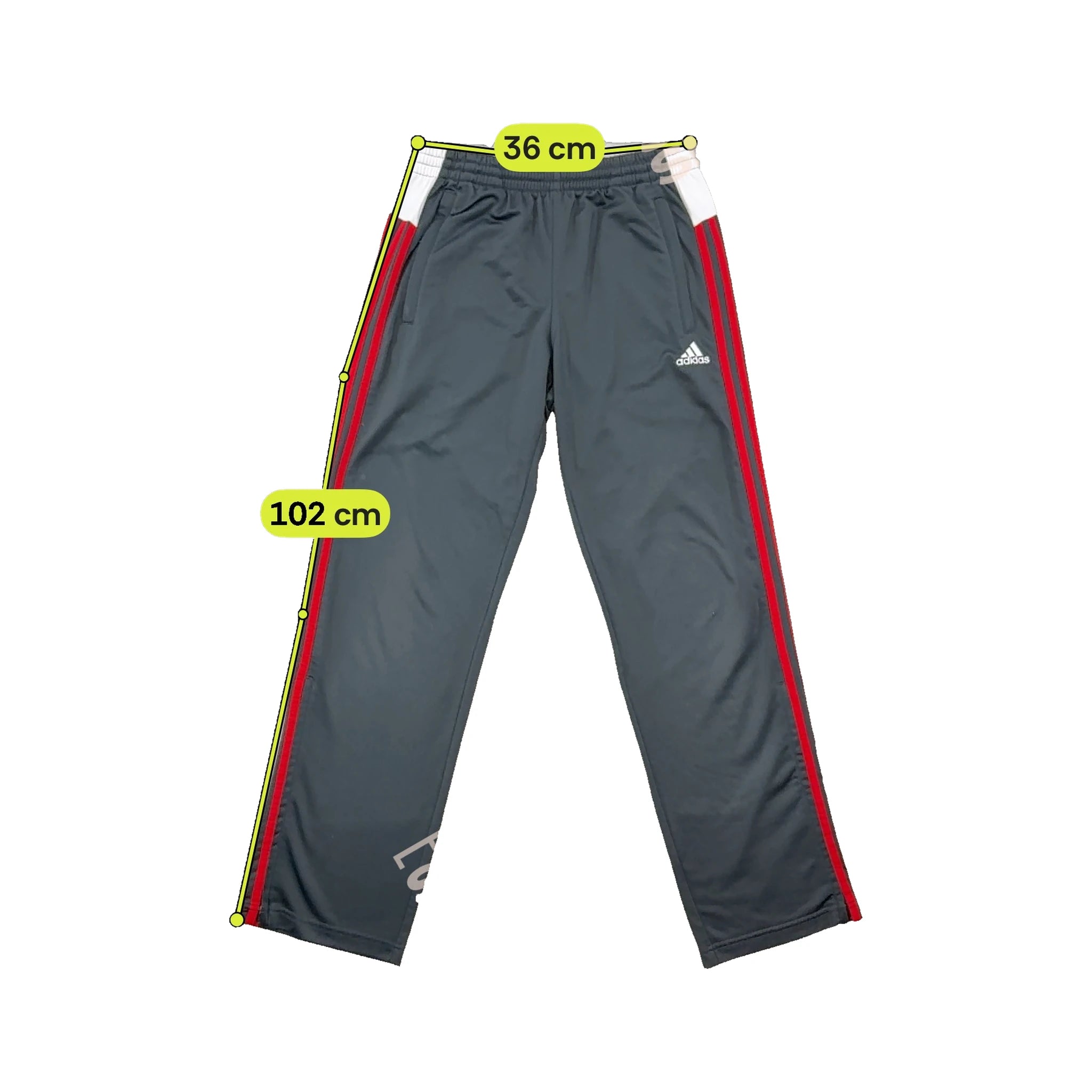 Adidas Red 3-Stripe Track Pants