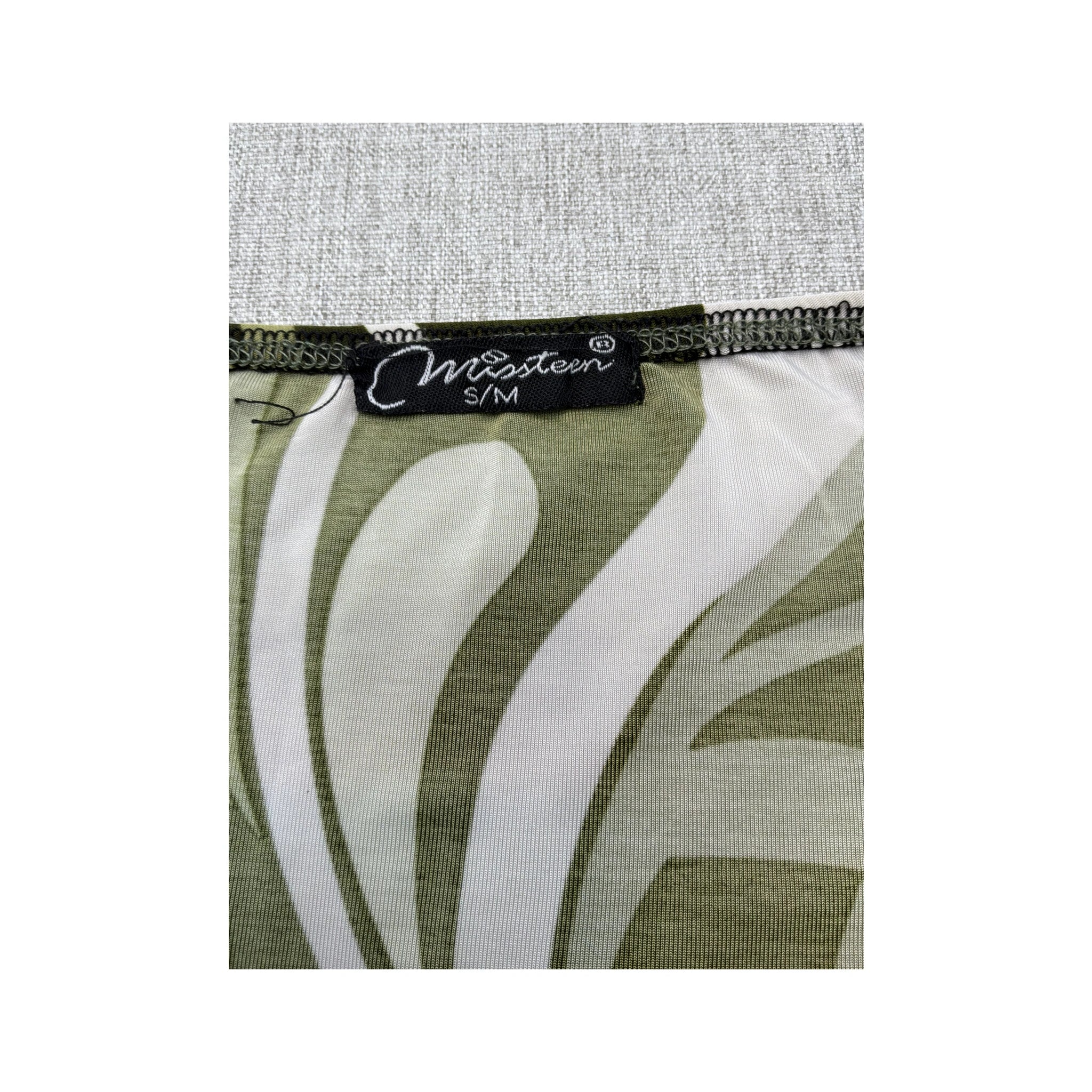 Missteen Abstract Print Halter Blouse