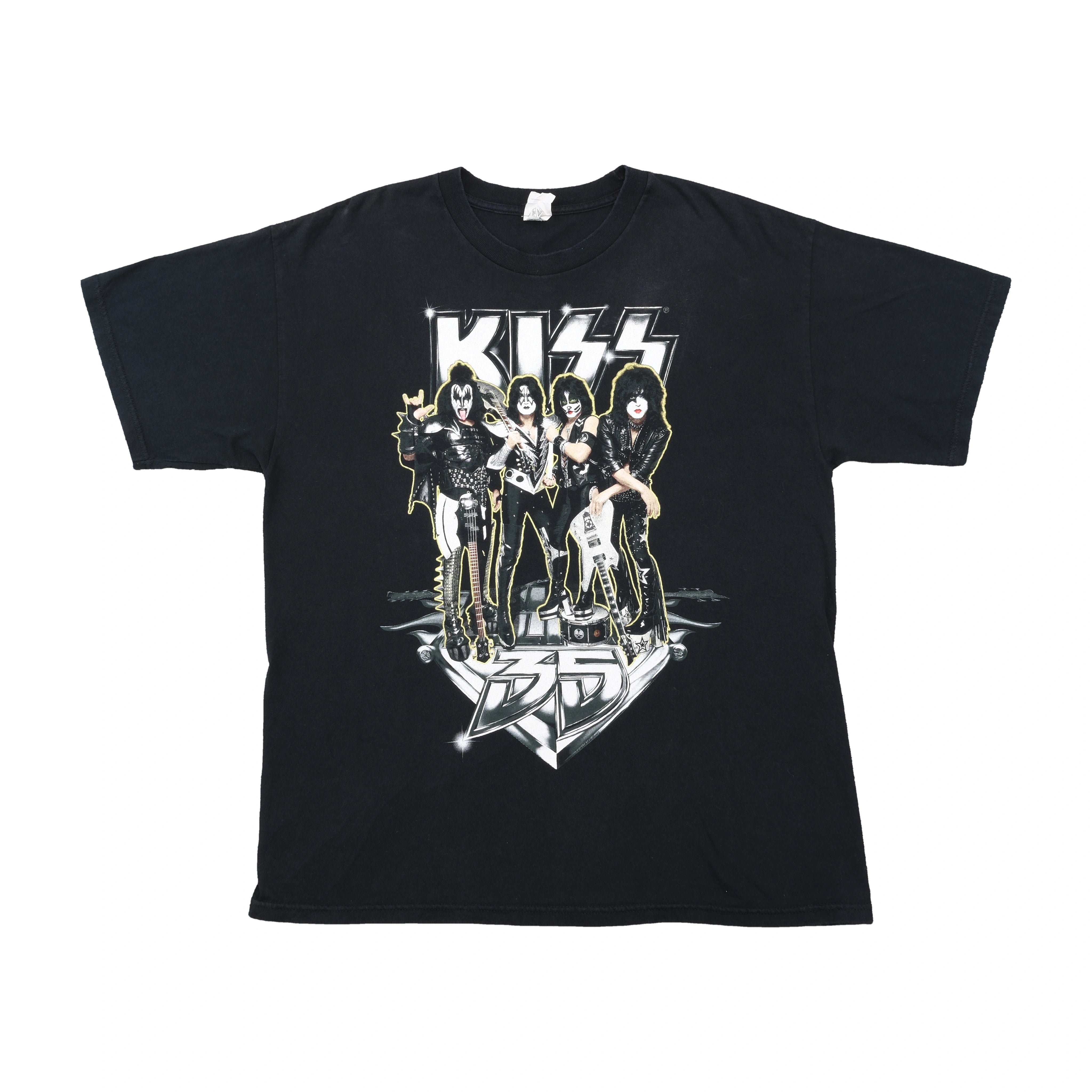 T-shirt de Banda KISS Alive 35 com estampado nos Dois Lados
