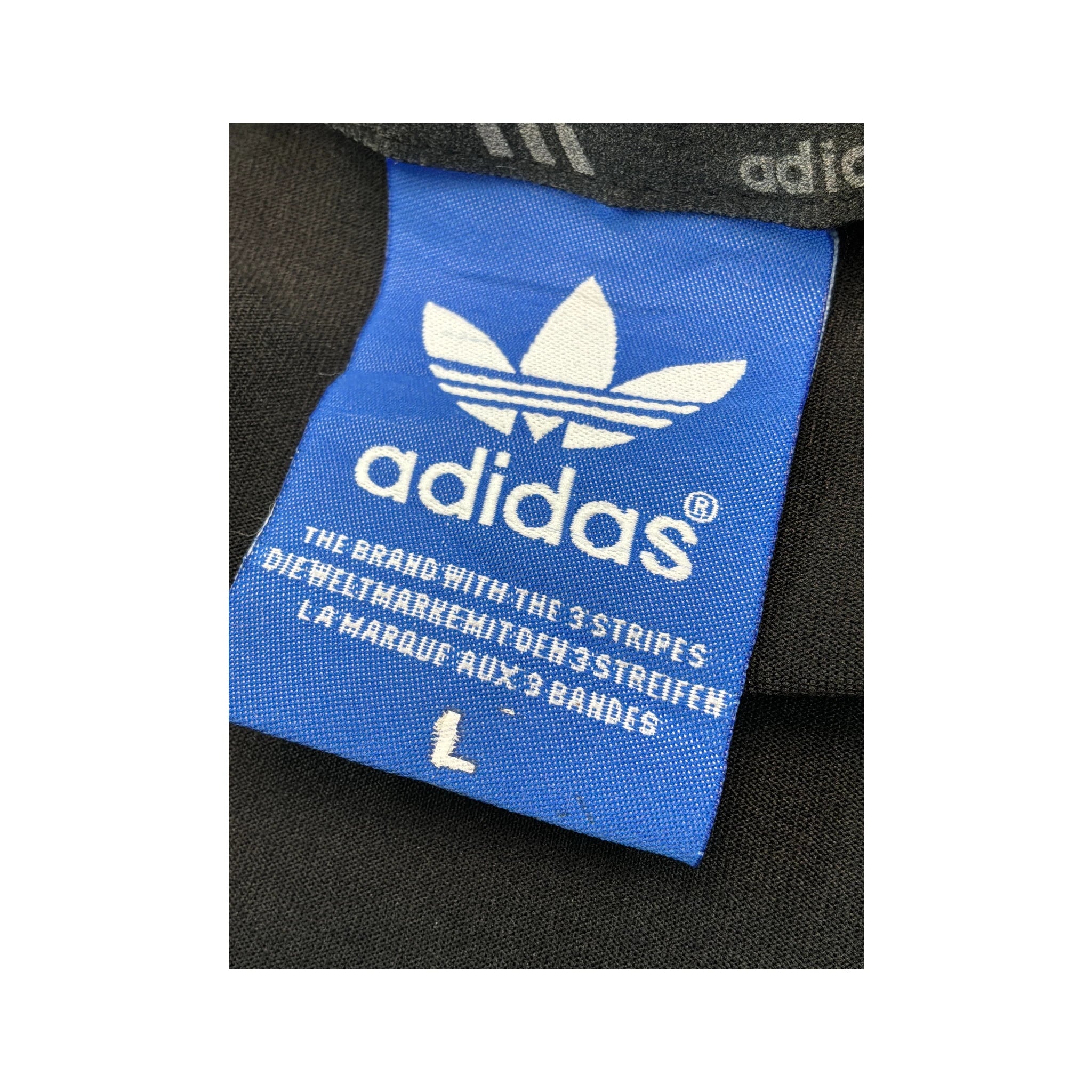 adidas Originals Black 3-Stripe Cotton Blend Hooded Track Jacket
