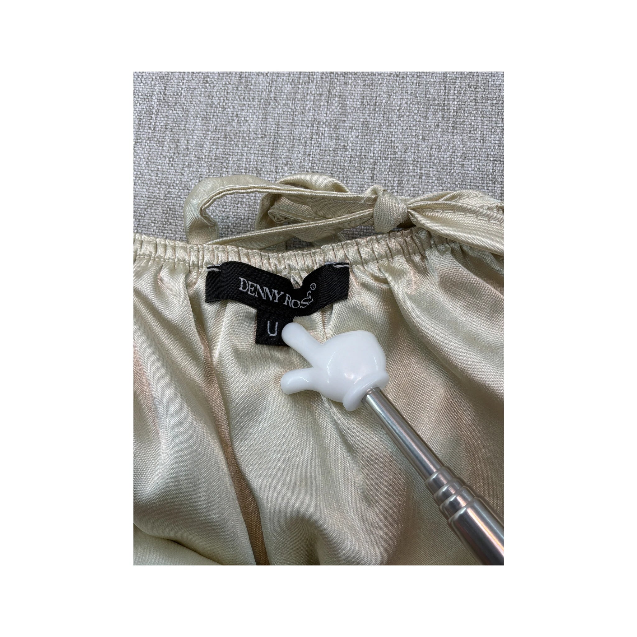 Denny Rose Pleated Halter Blouse (Repriced)