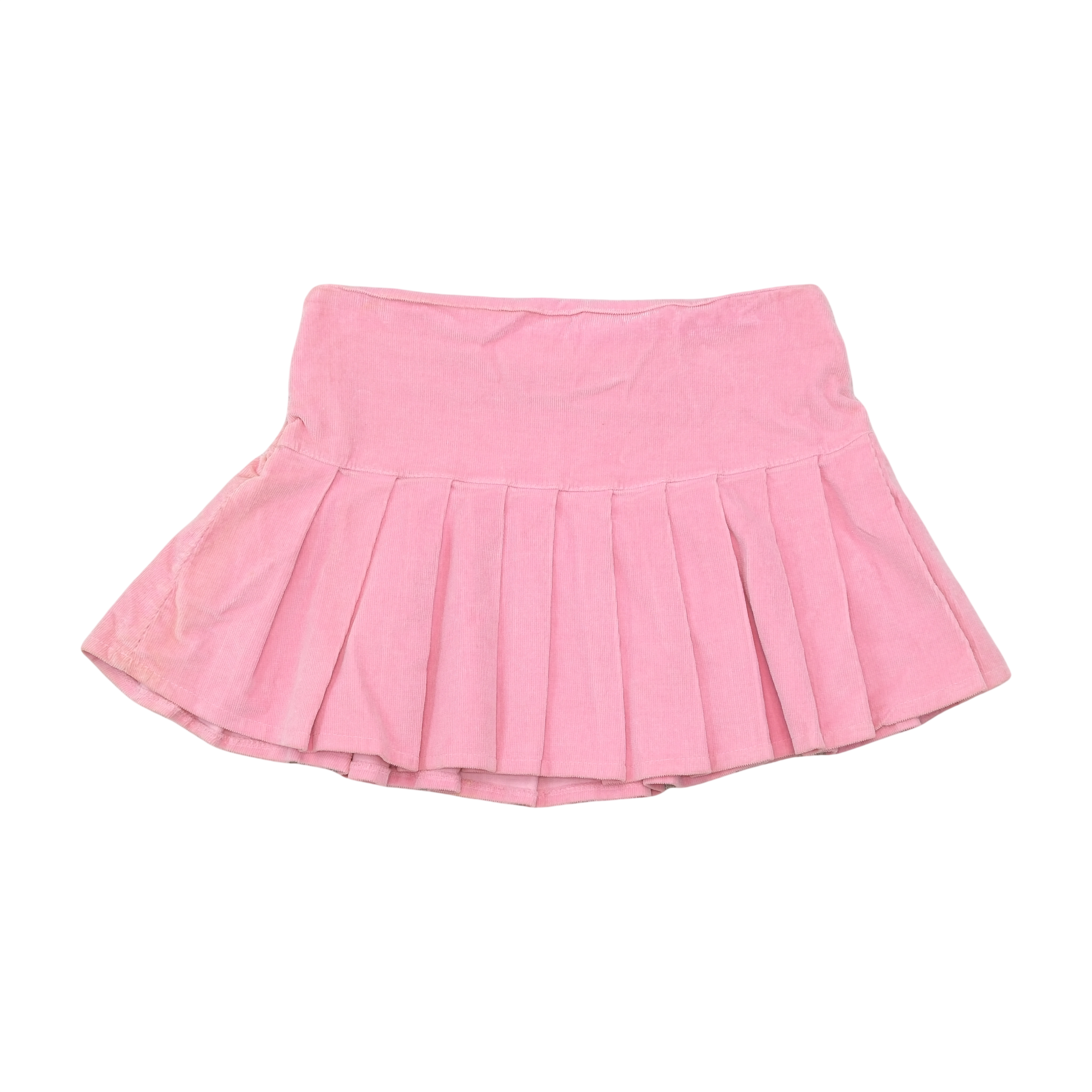 Eiki Pink Pleated Corduroy Skort