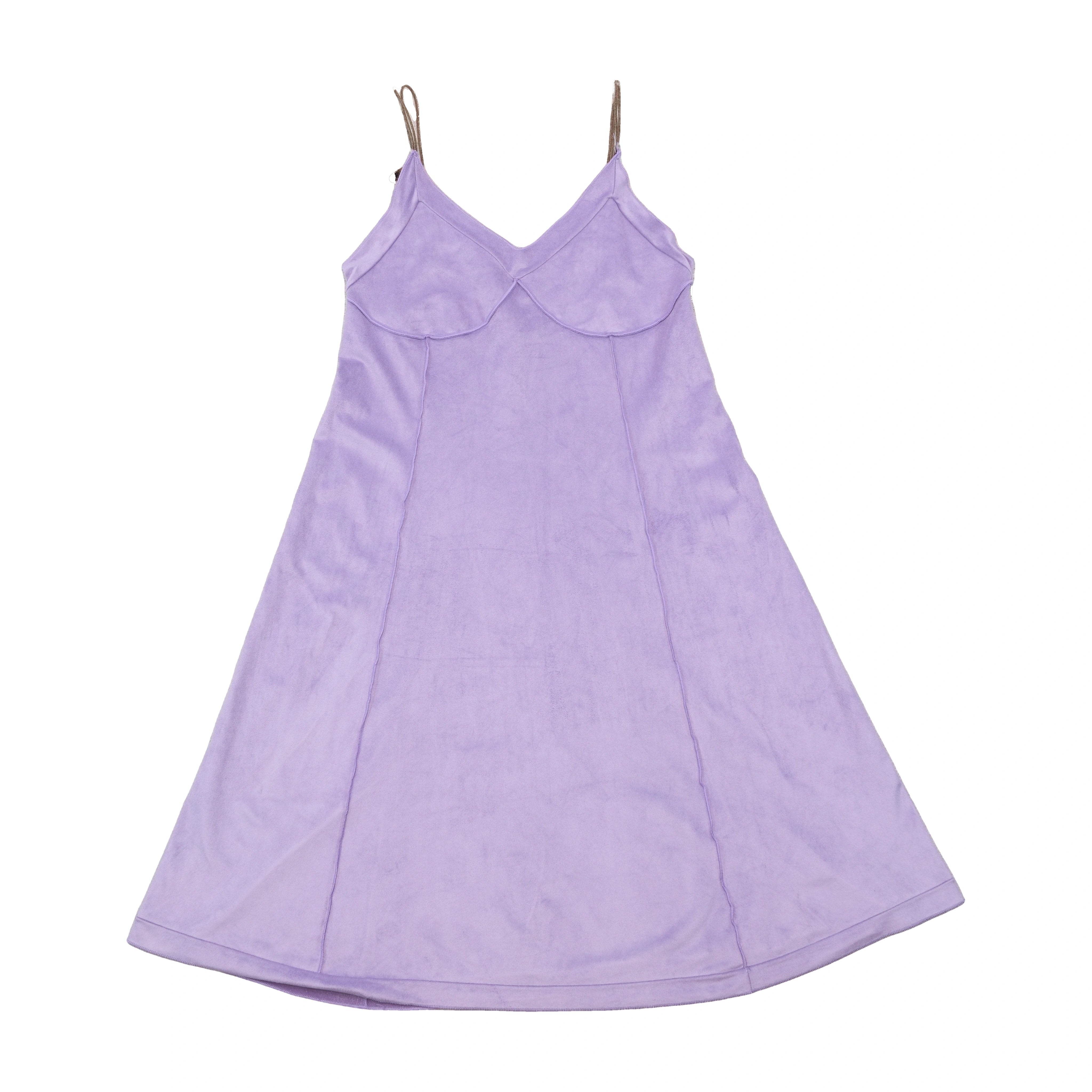 Dixie Purple Faux Suede Slip Dress