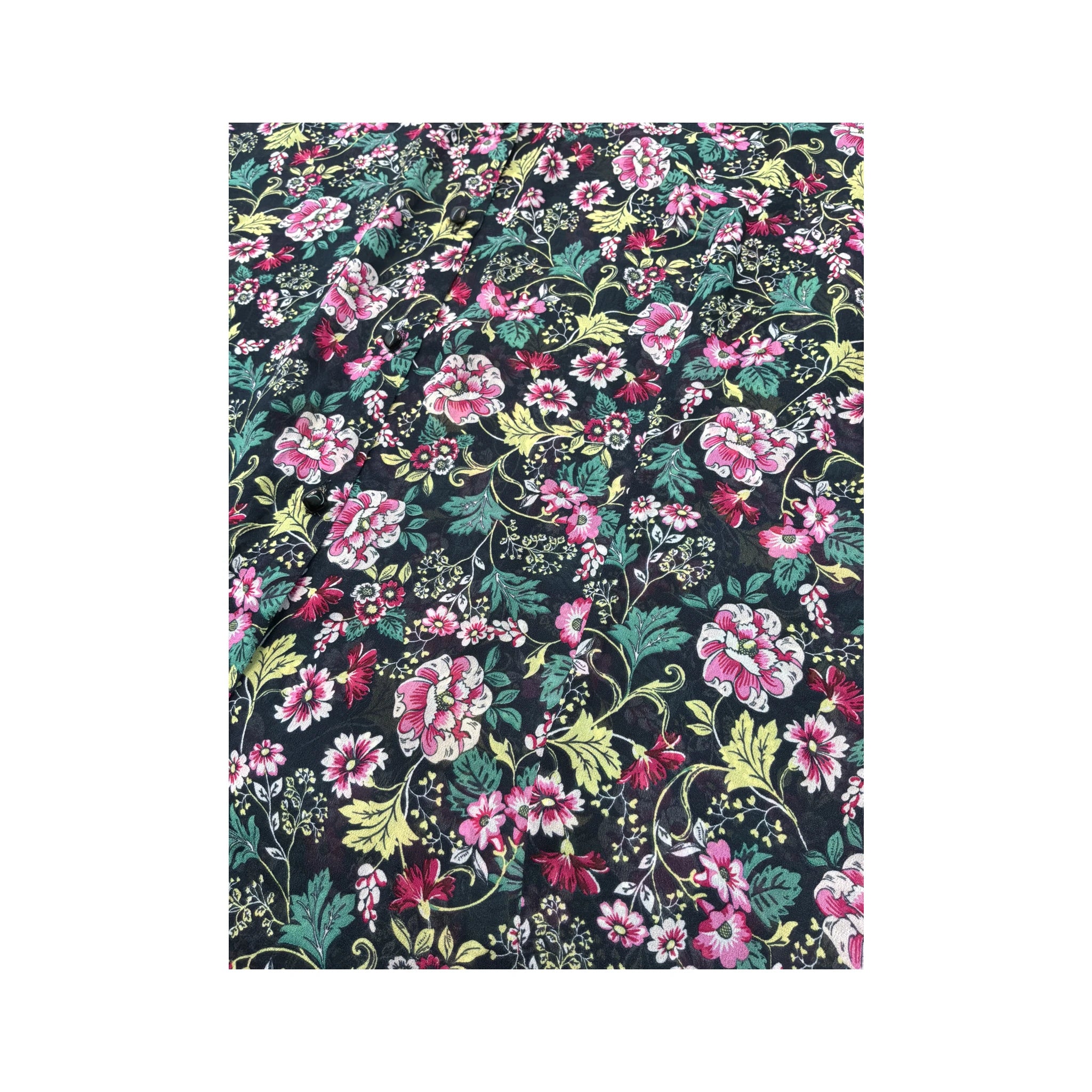 Floral Print Short Sleeve Button Up Shirt