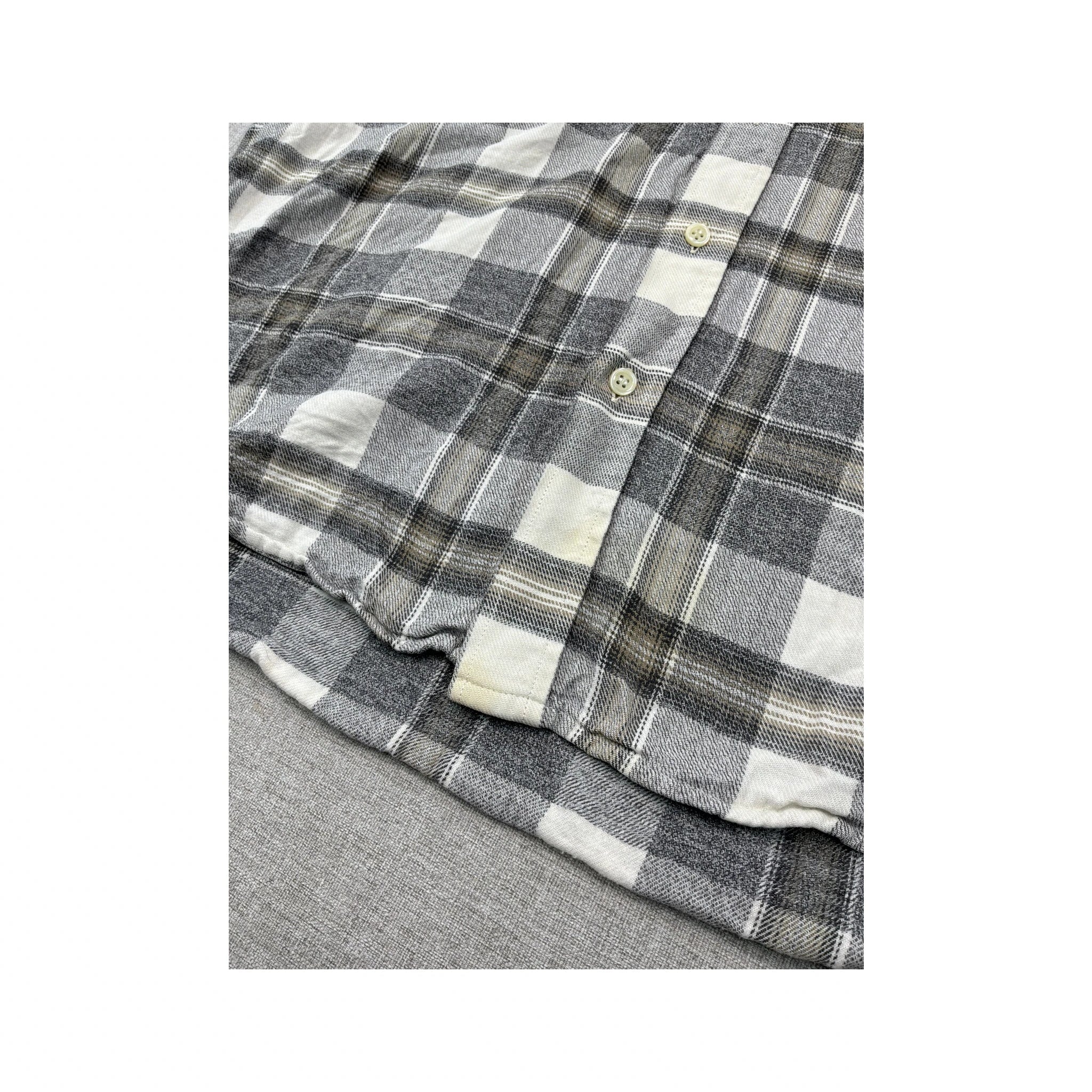 HECTOR Plaid Cotton Button Up Shirt