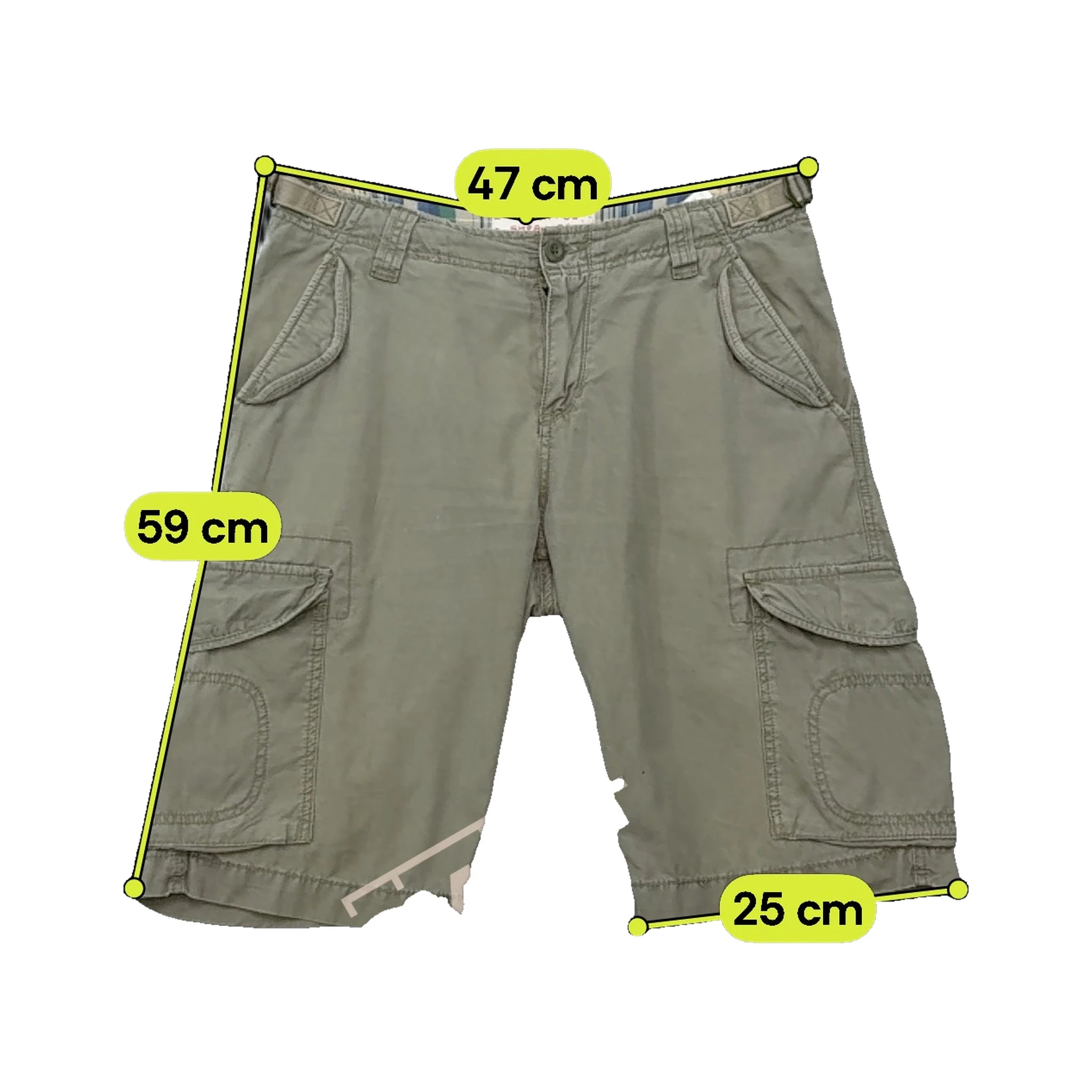 Scotch & Soda Beige Cotton Ripstop Cargo Shorts