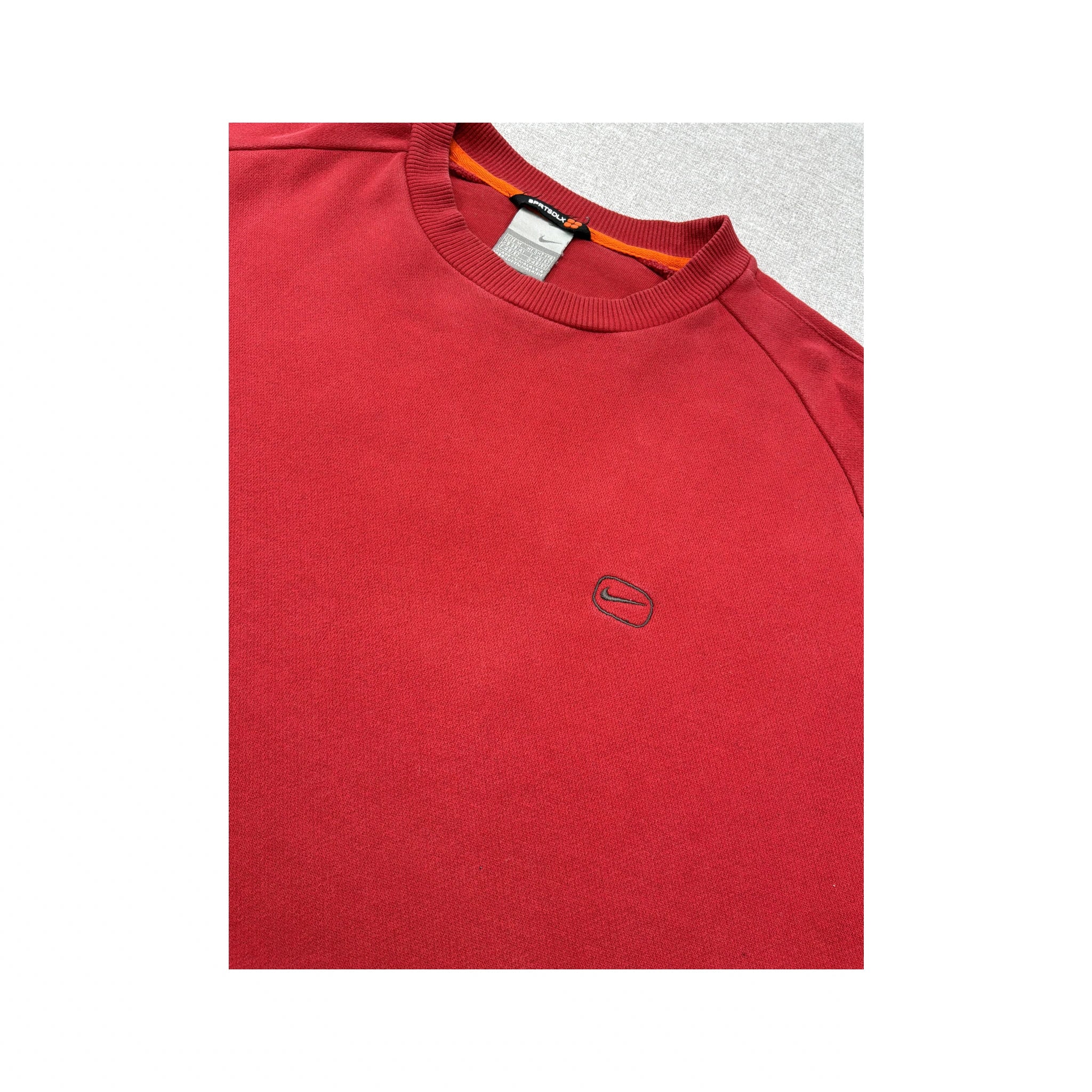 Nike Vintage Red Swoosh Detail Crewneck Sweatshirt