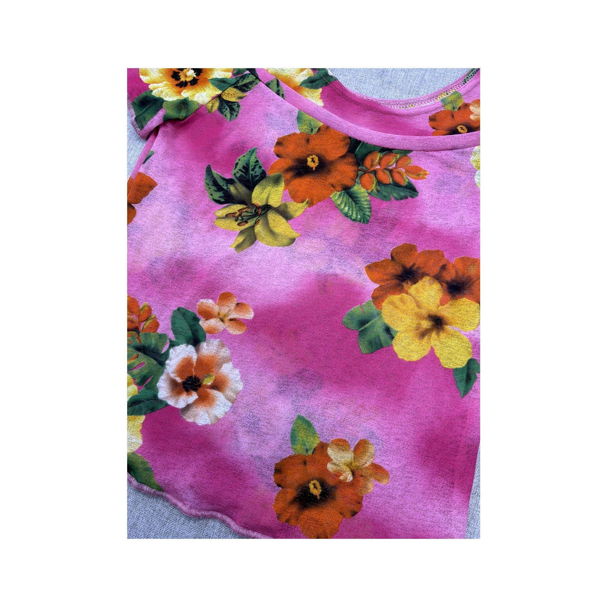 Floral Cold Shoulder T-shirt