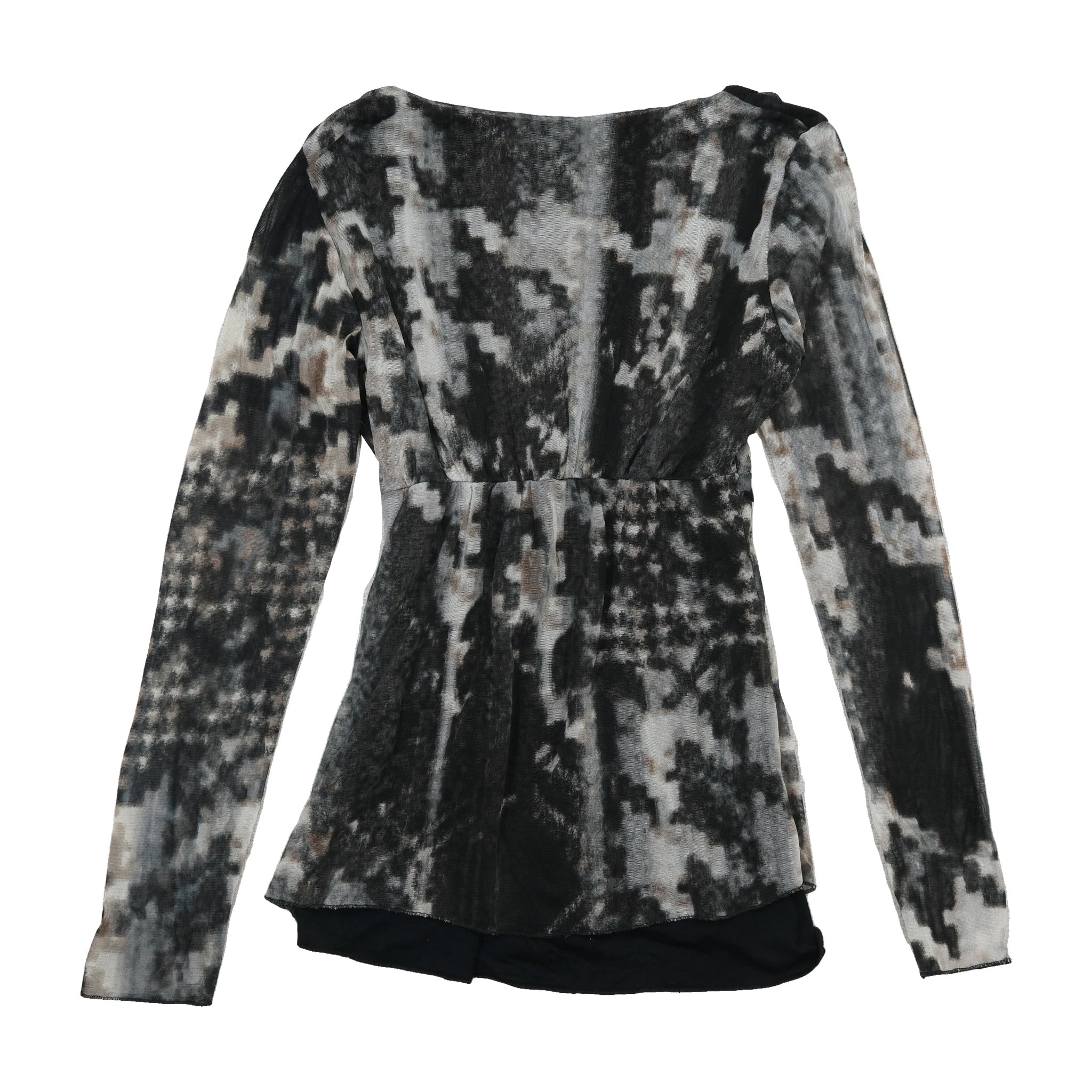 Black Printed Blouse