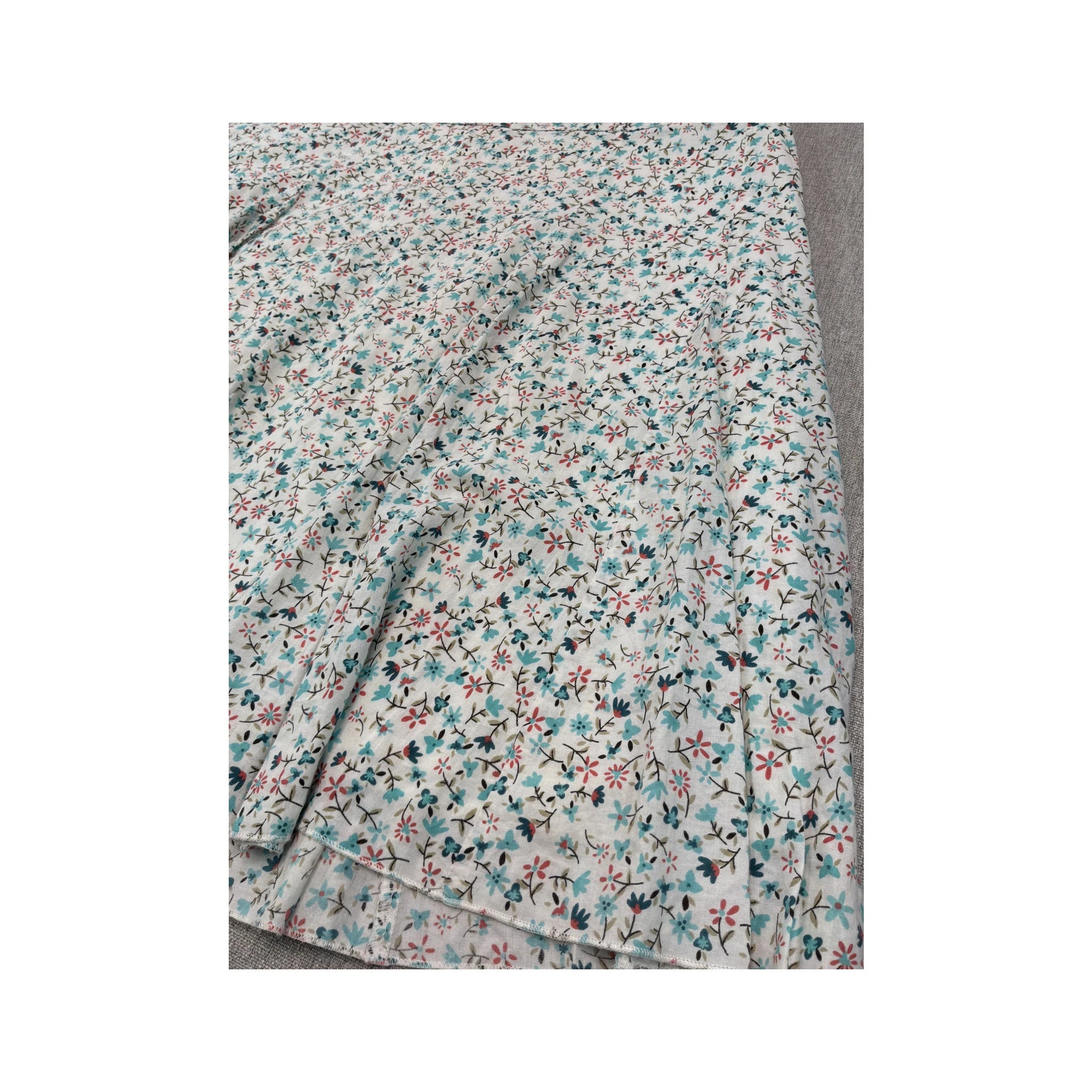 Benotti floral smocked panel skirt