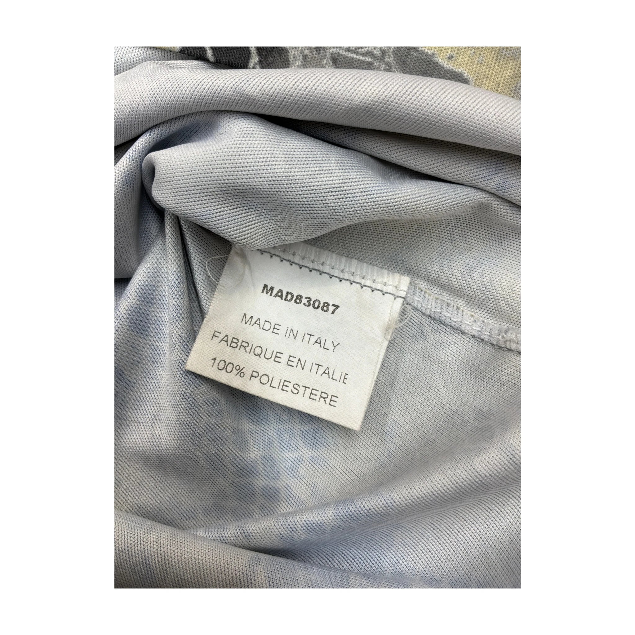 Blue Mesh Snakeprint Shirt