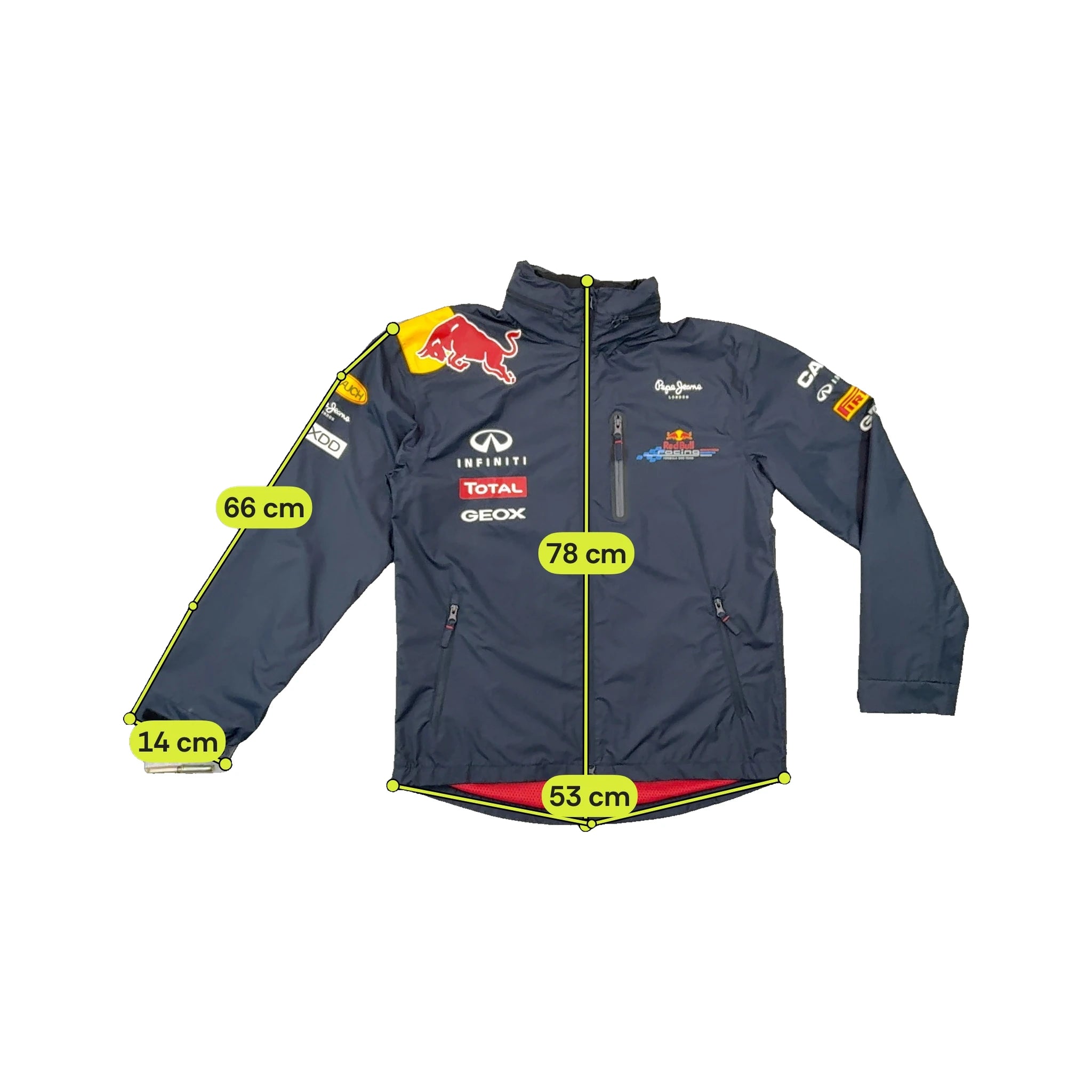 Casaco Pepe Jeans Red Bull Racing Formula One com logótipo da Equipa