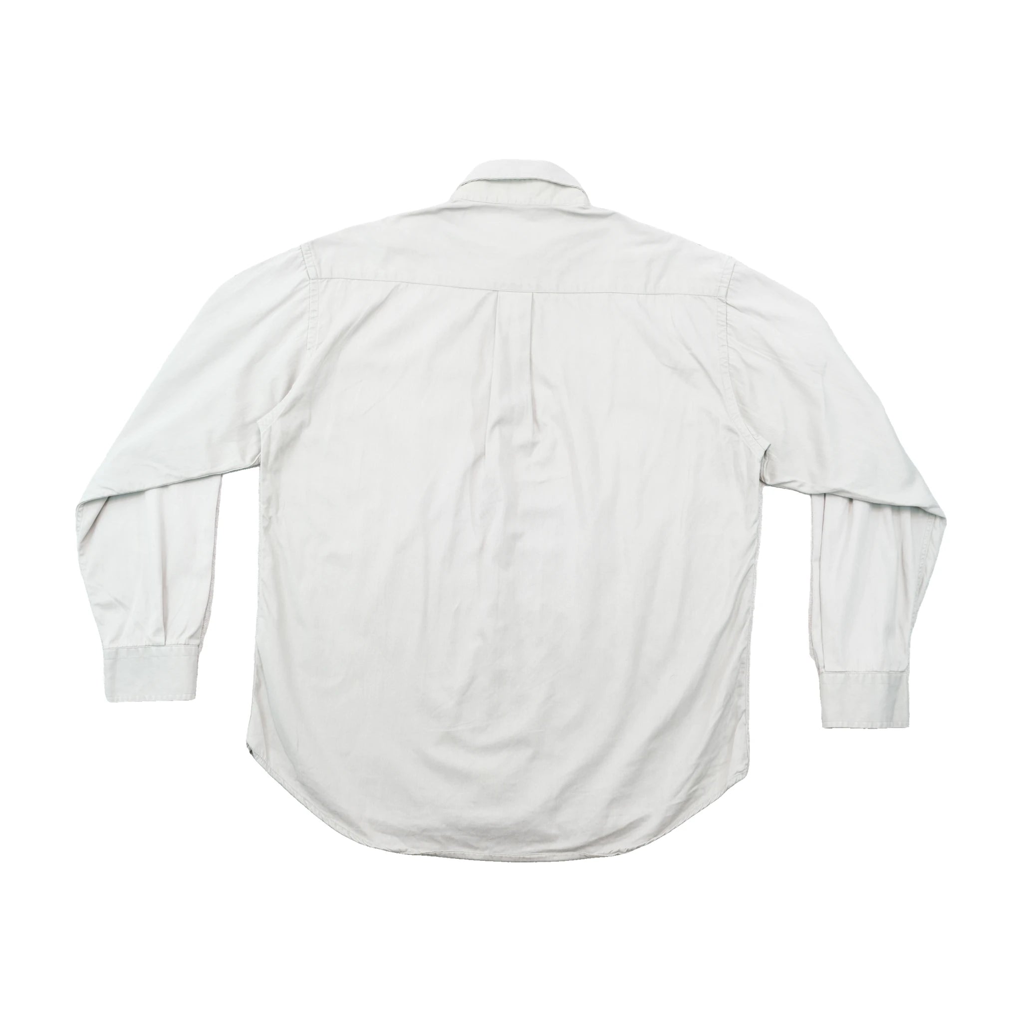 Avirex Light Gray Cotton Button-Down Shirt