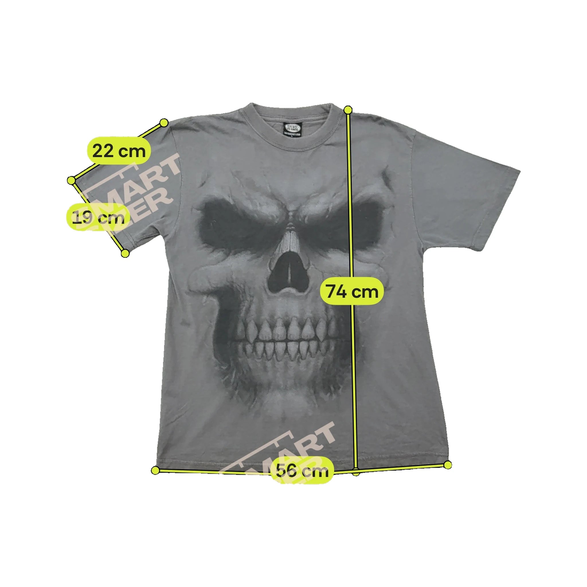 Spiral Direct Gothic Skull Graphic Cotton Shirt