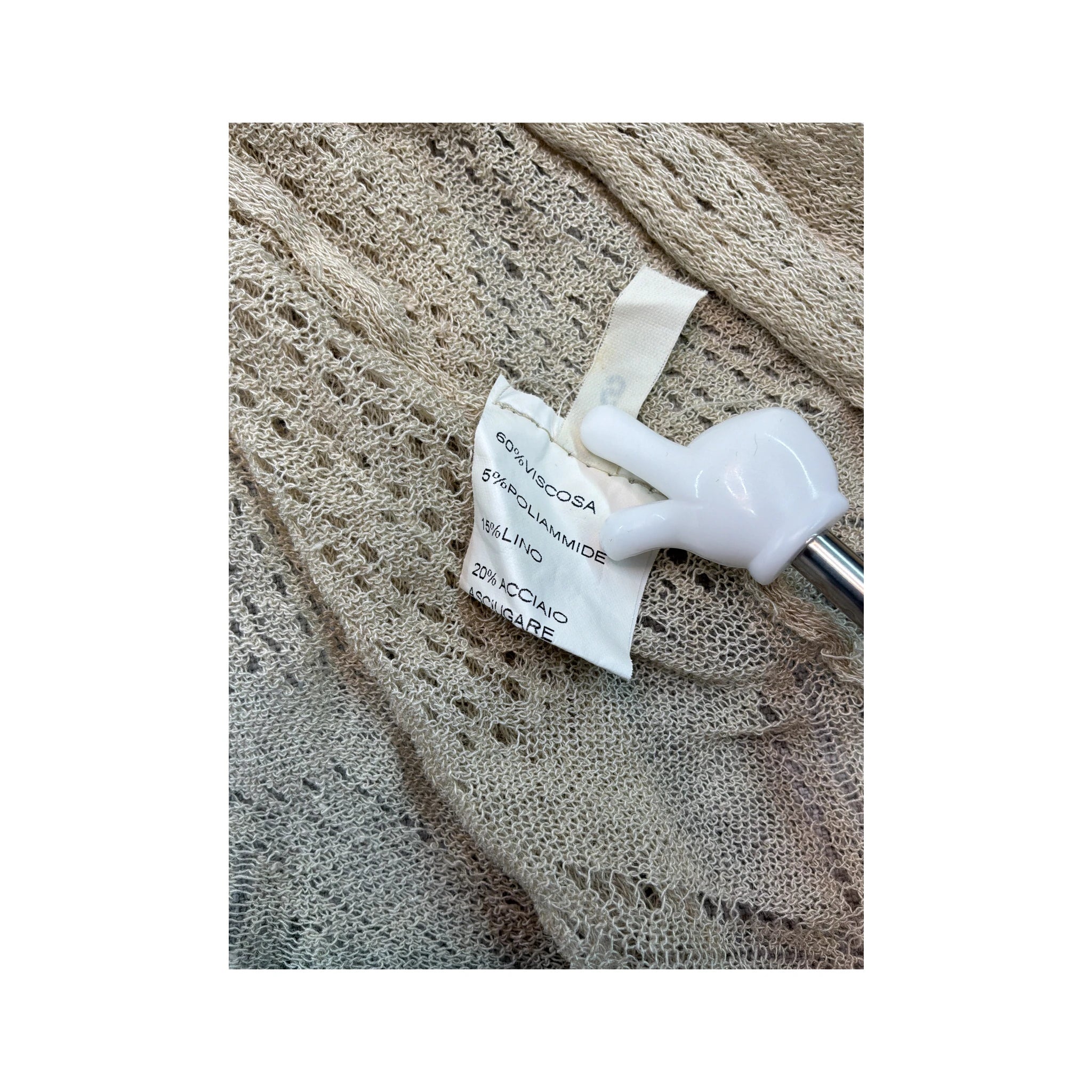 E-go Sheer Open Knit Linen Blend Cardigan (Repriced)