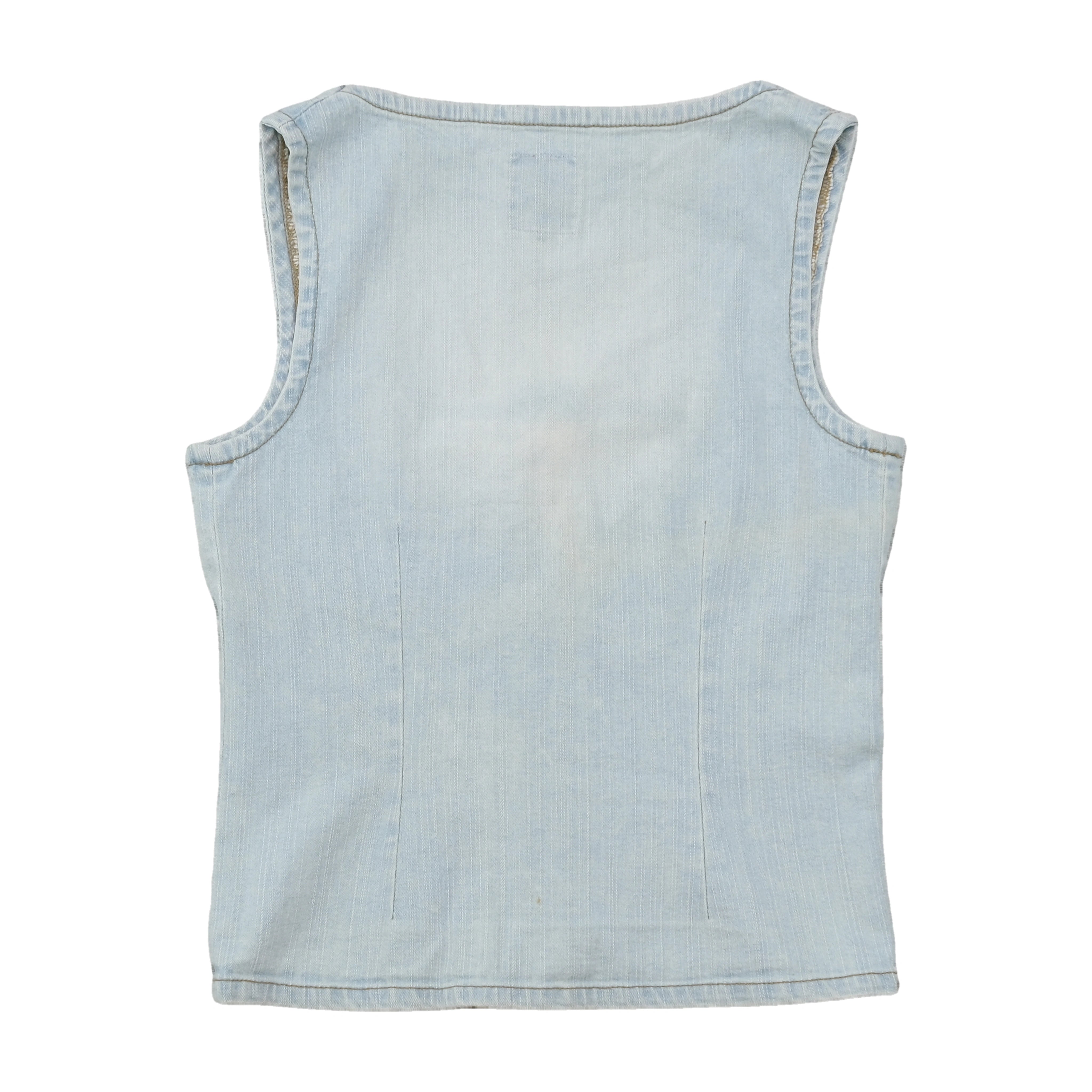 Only Jeans Light Wash Denim Tank Top